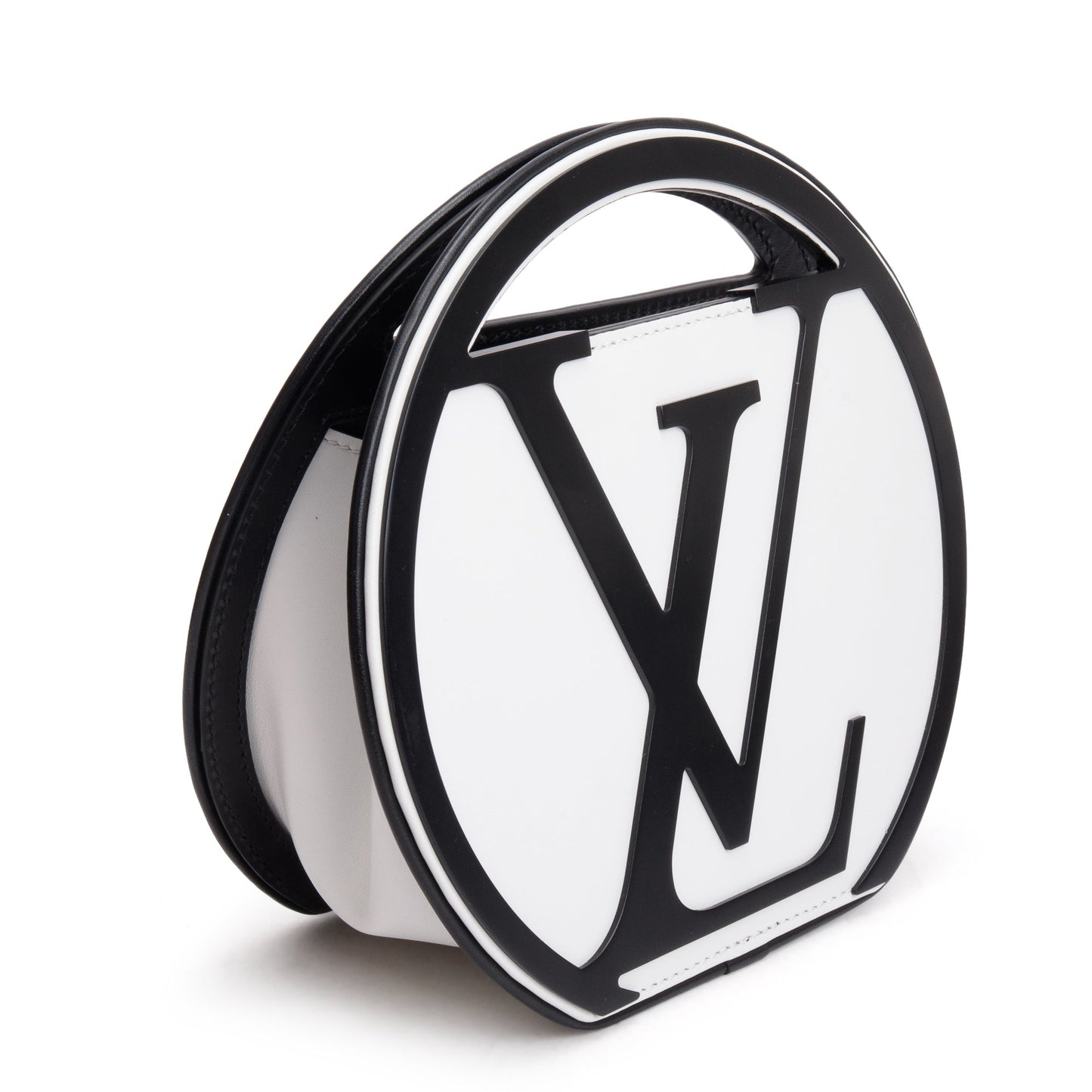 Louis Vuitton 2024 Black & White Cowhide Leather Around Me PM