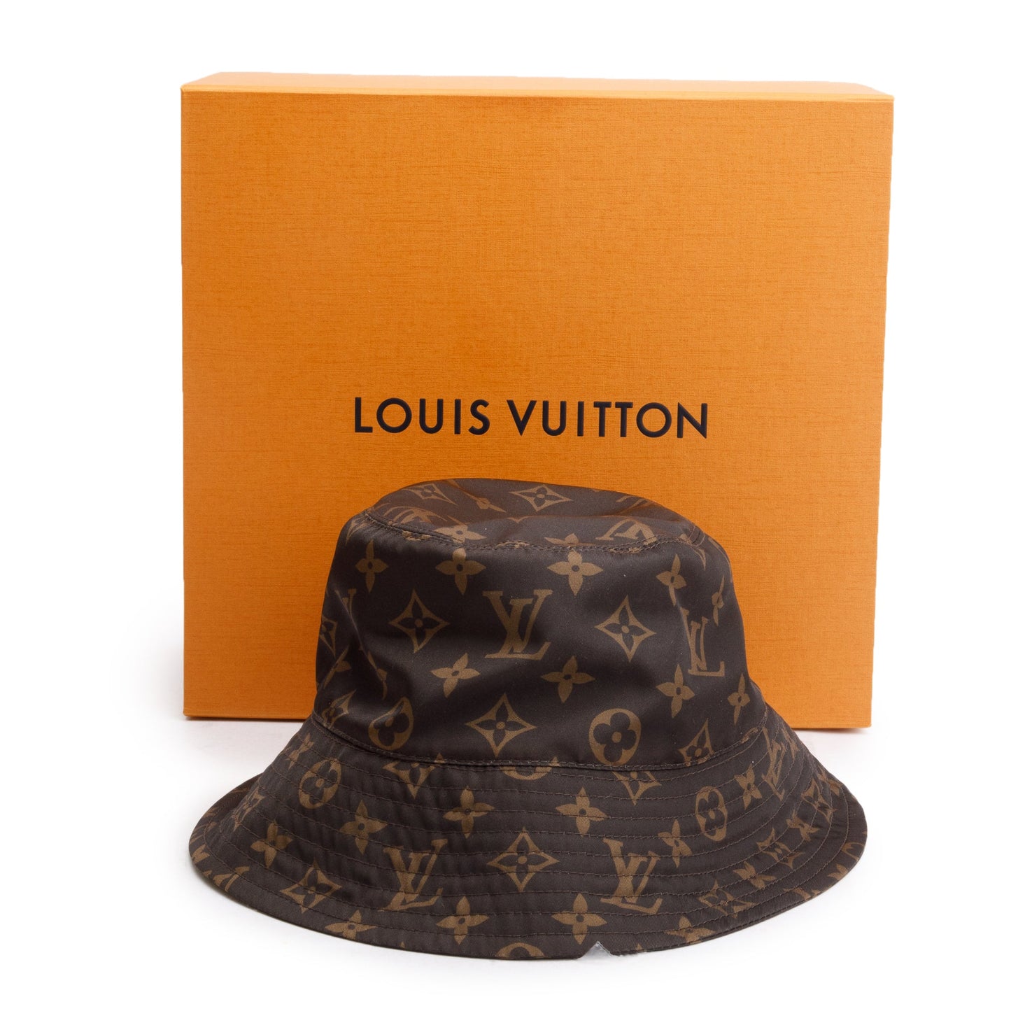Louis Vuitton 2024 Brown Monogram Nylon Pocket Bucket Hat