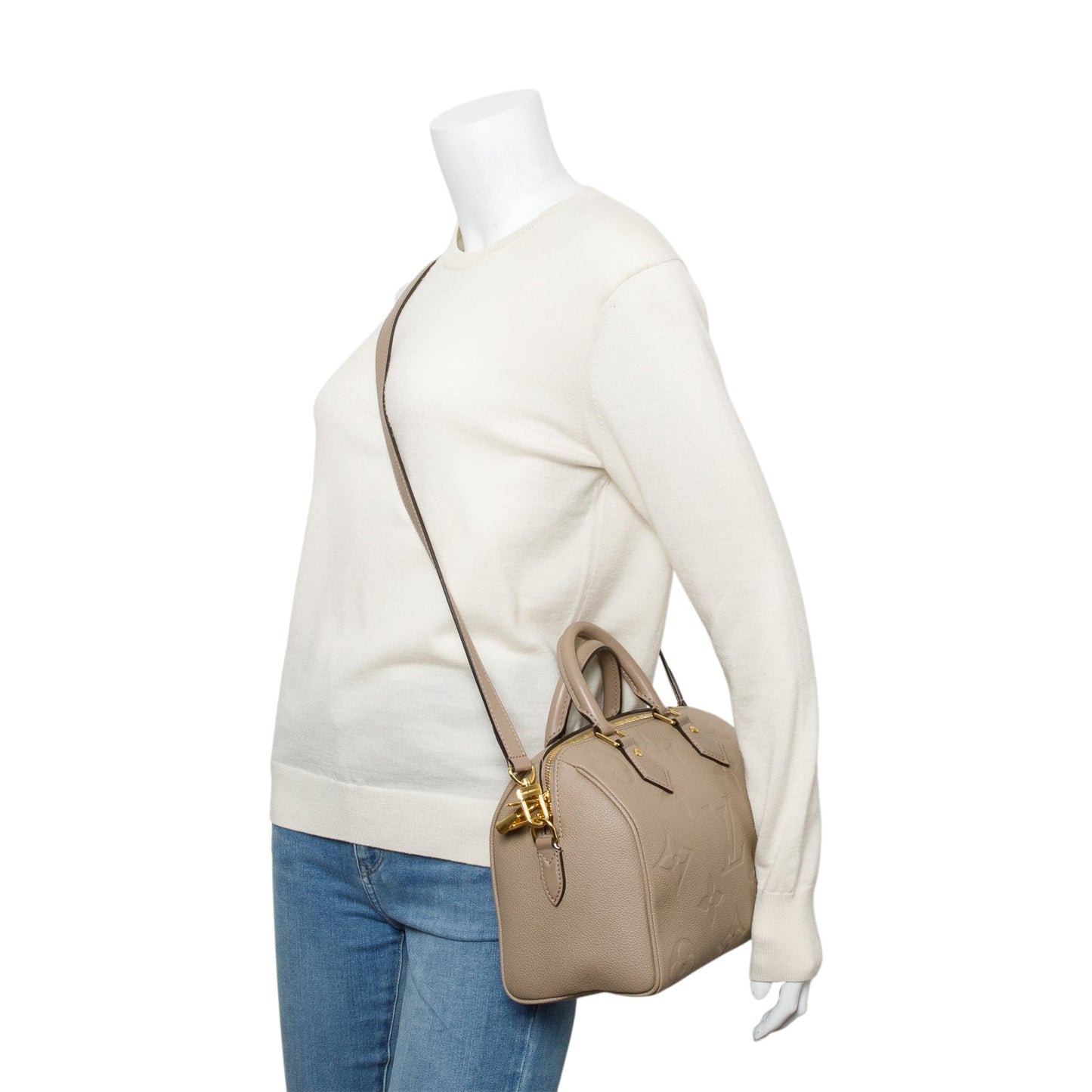 Louis Vuitton 2024 Dune Monogram Empreinte Leather Speedy Bandouliere 30