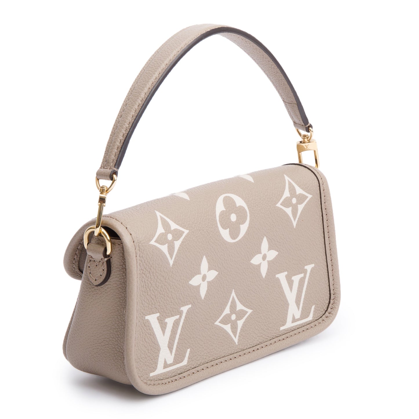 Louis Vuitton 2024 Torterelle Beige/Creme Bicolor Monogram Empreinte Leather Nano Diane