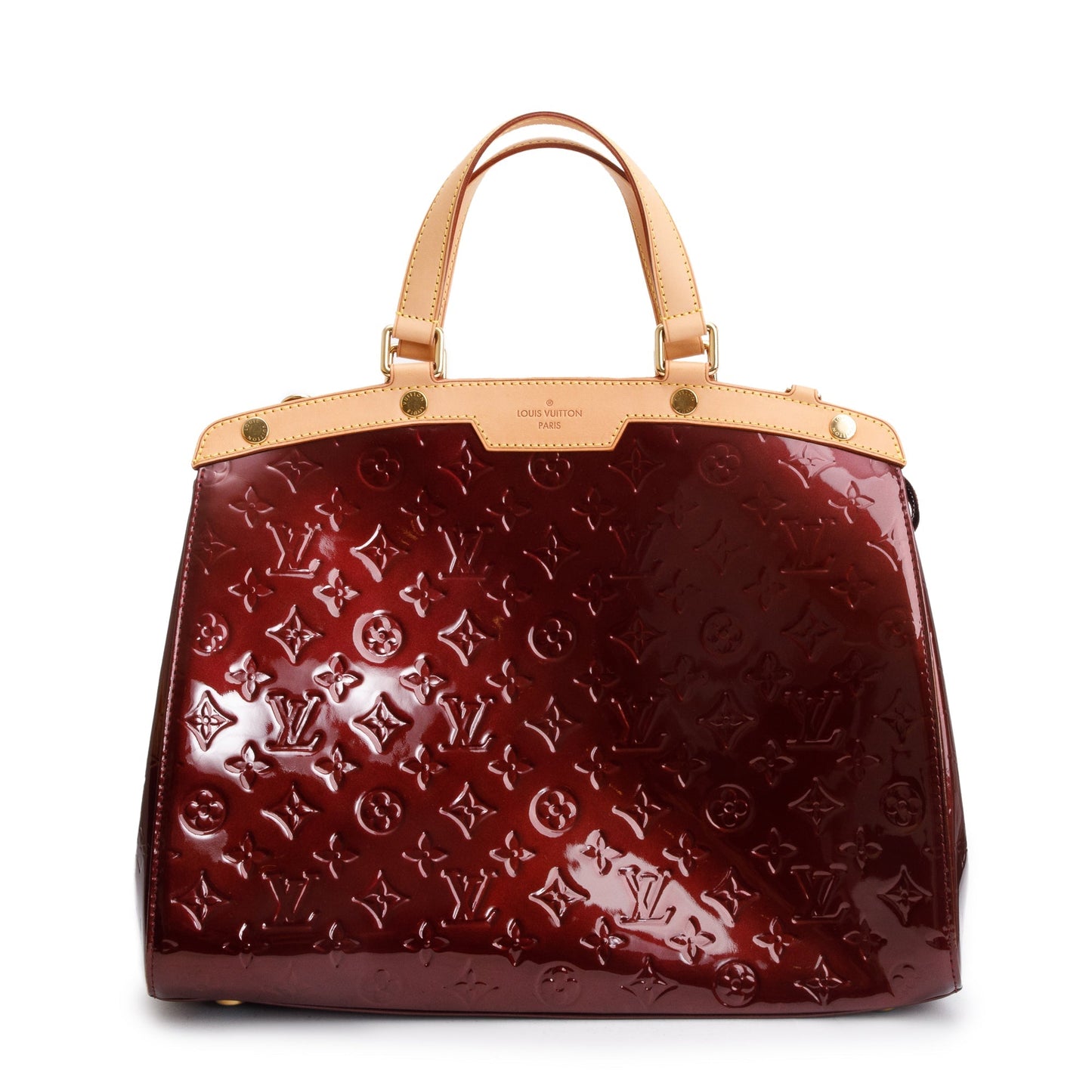 Louis Vuitton Amarante Monogram Vernis Brea GM
