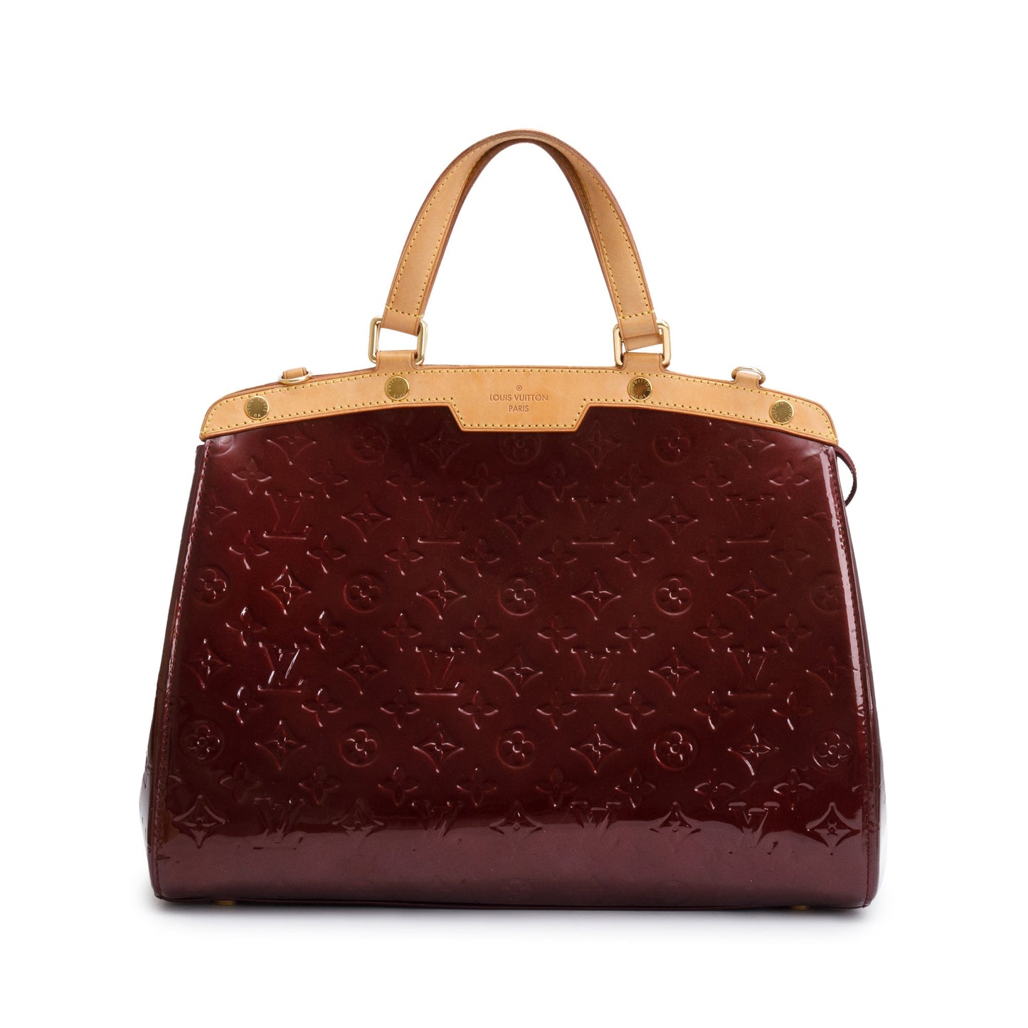 Louis Vuitton Amarante Monogram Vernis Brea GM