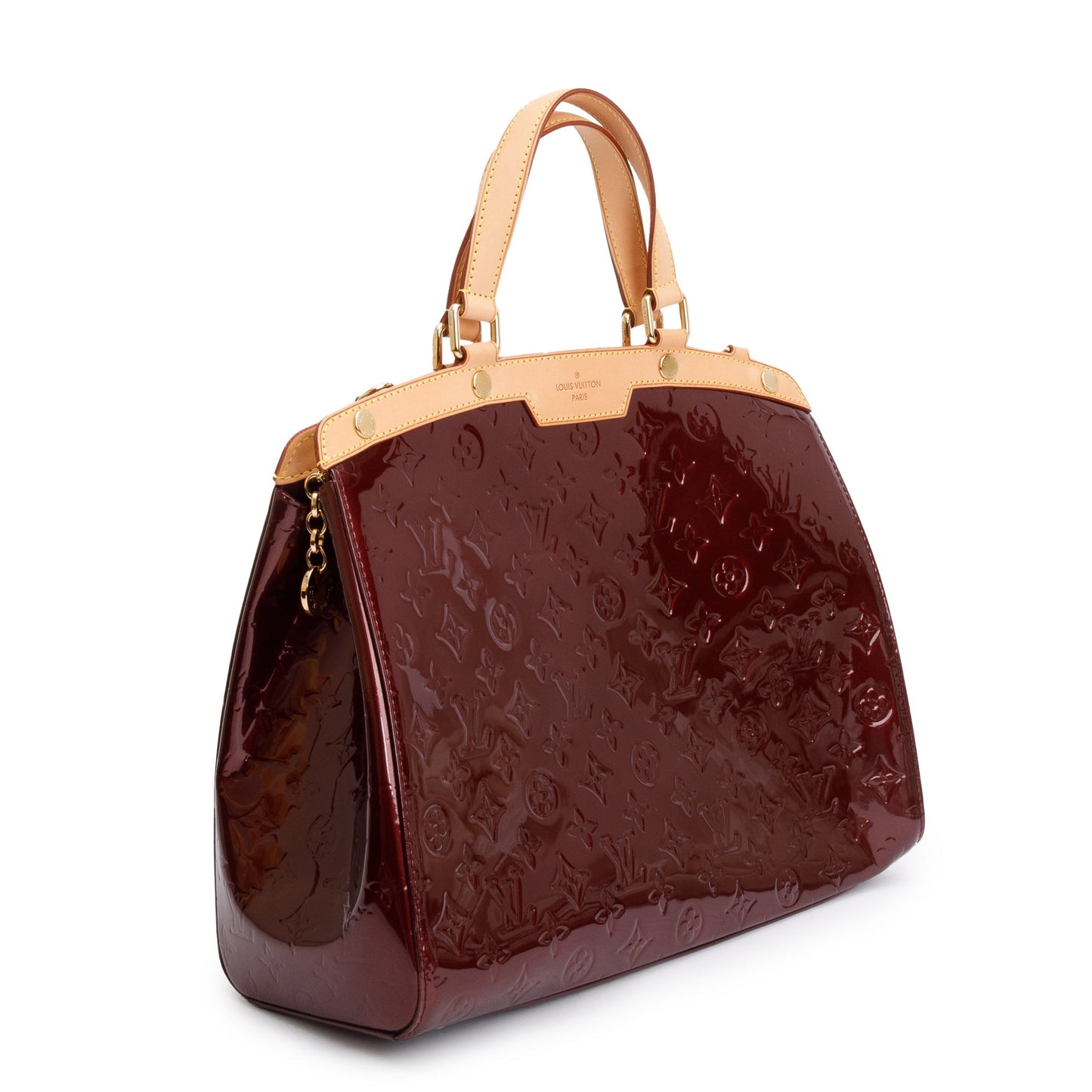 Louis Vuitton Amarante Monogram Vernis Brea GM