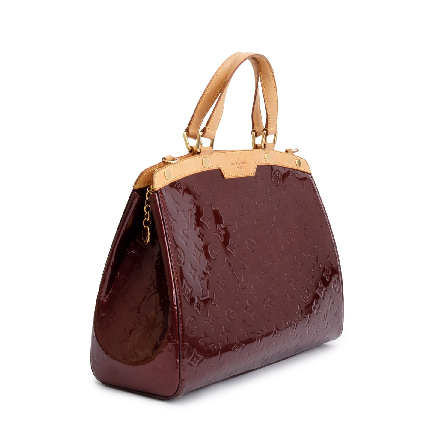 Louis Vuitton Amarante Monogram Vernis Brea GM