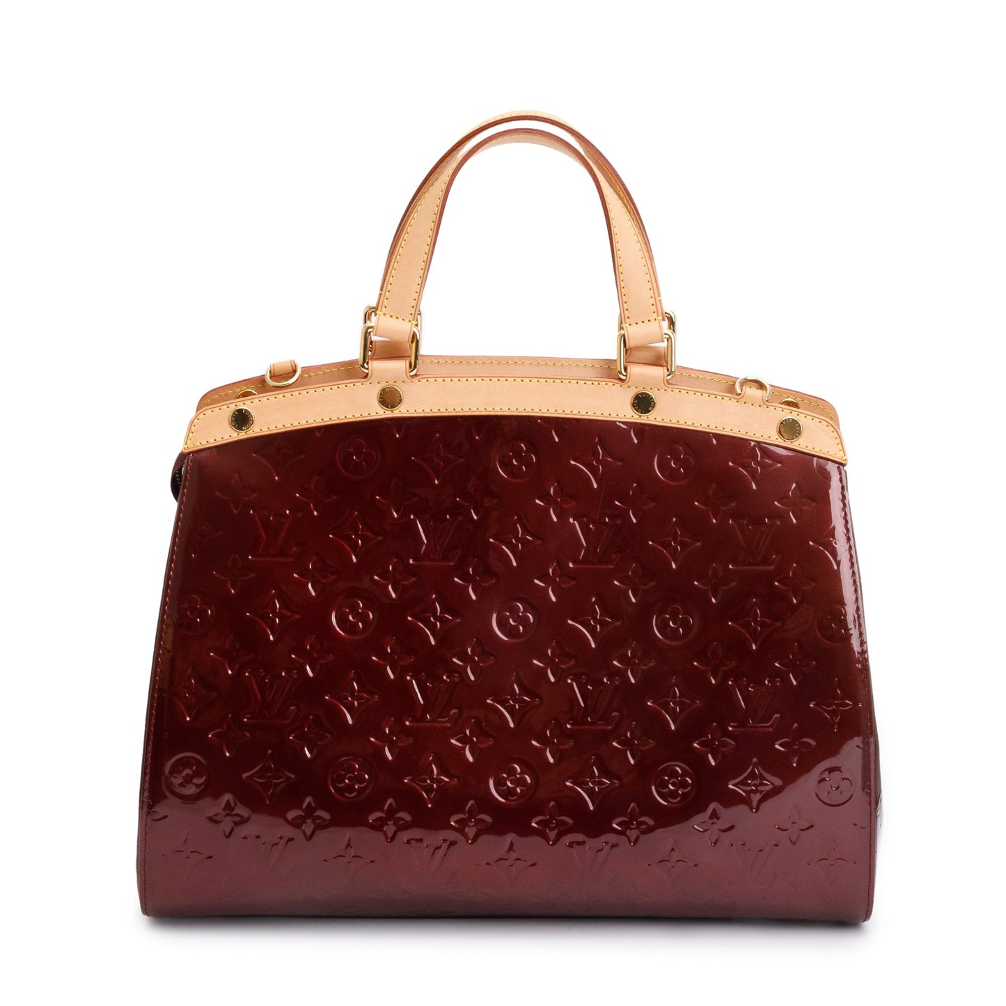 Louis Vuitton Amarante Monogram Vernis Brea GM