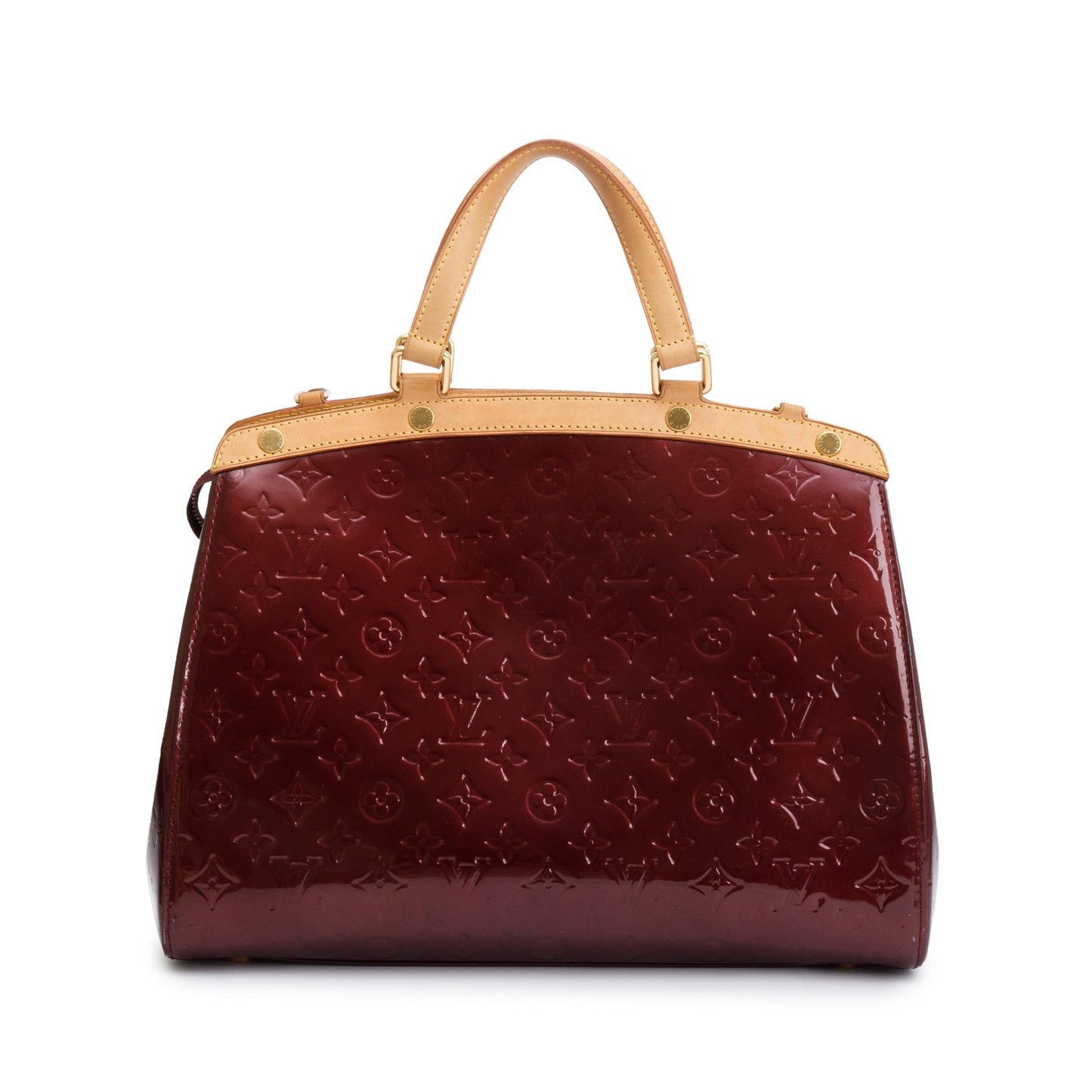 Louis Vuitton Amarante Monogram Vernis Brea GM
