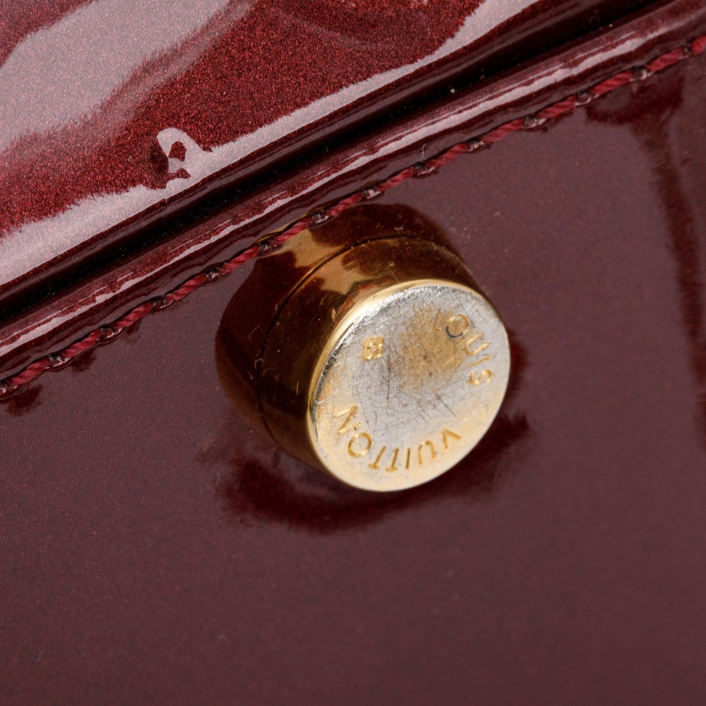 Louis Vuitton Amarante Monogram Vernis Brea GM