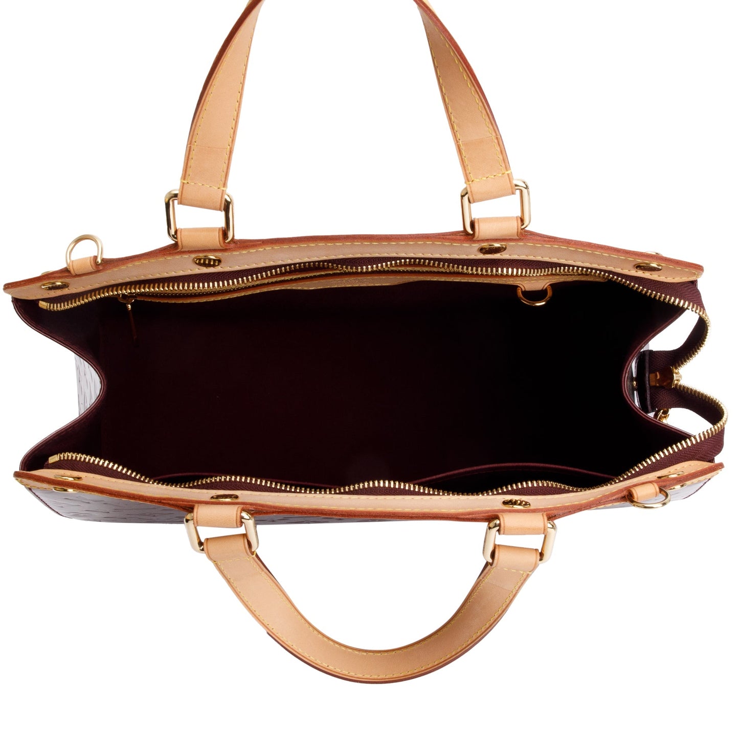 Louis Vuitton Amarante Monogram Vernis Brea GM