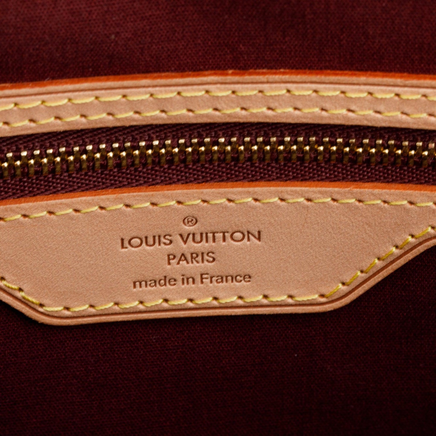 Louis Vuitton Amarante Monogram Vernis Brea GM