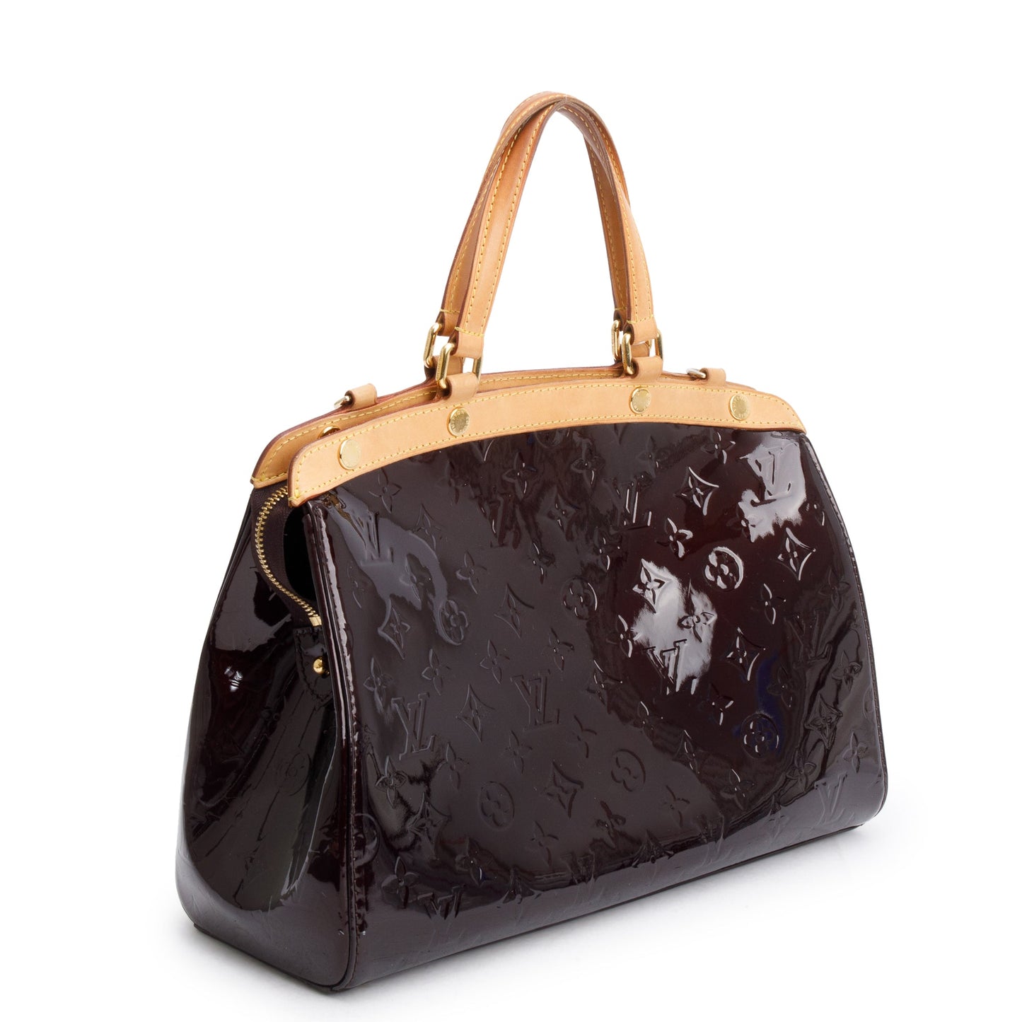 Louis Vuitton Amarante Monogram Vernis Brea MM