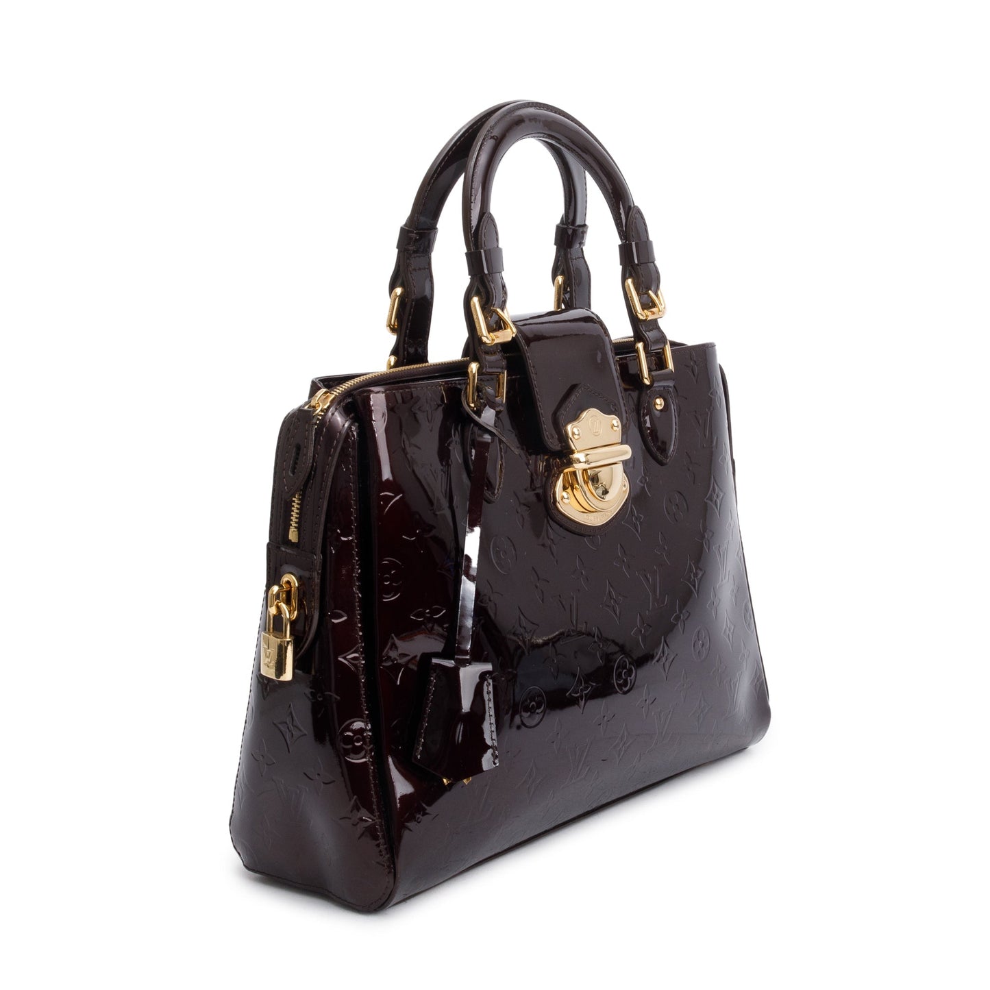 Louis Vuitton Amarante Monogram Vernis Melrose Avenue Handle Bag