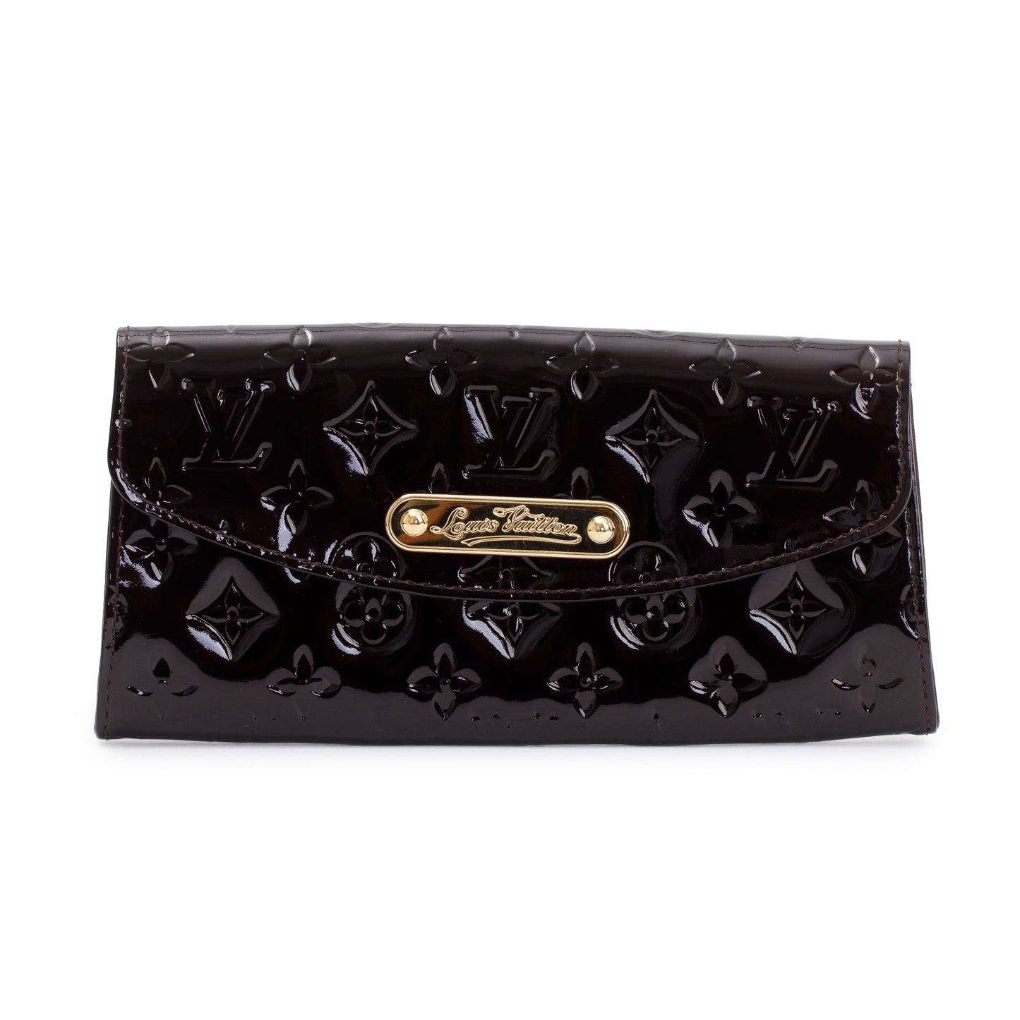 Louis Vuitton Amarante Monogram Vernis Patent Leather Sunset Boulevard Clutch