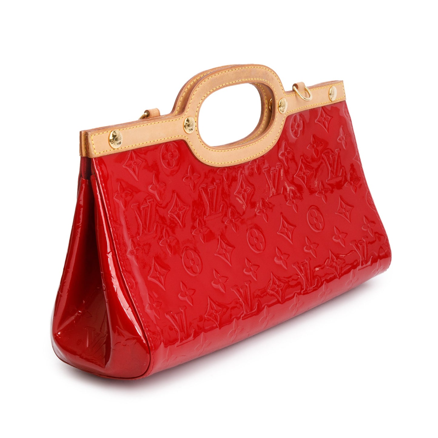 Louis Vuitton Amarante Monogram Vernis Roxbury