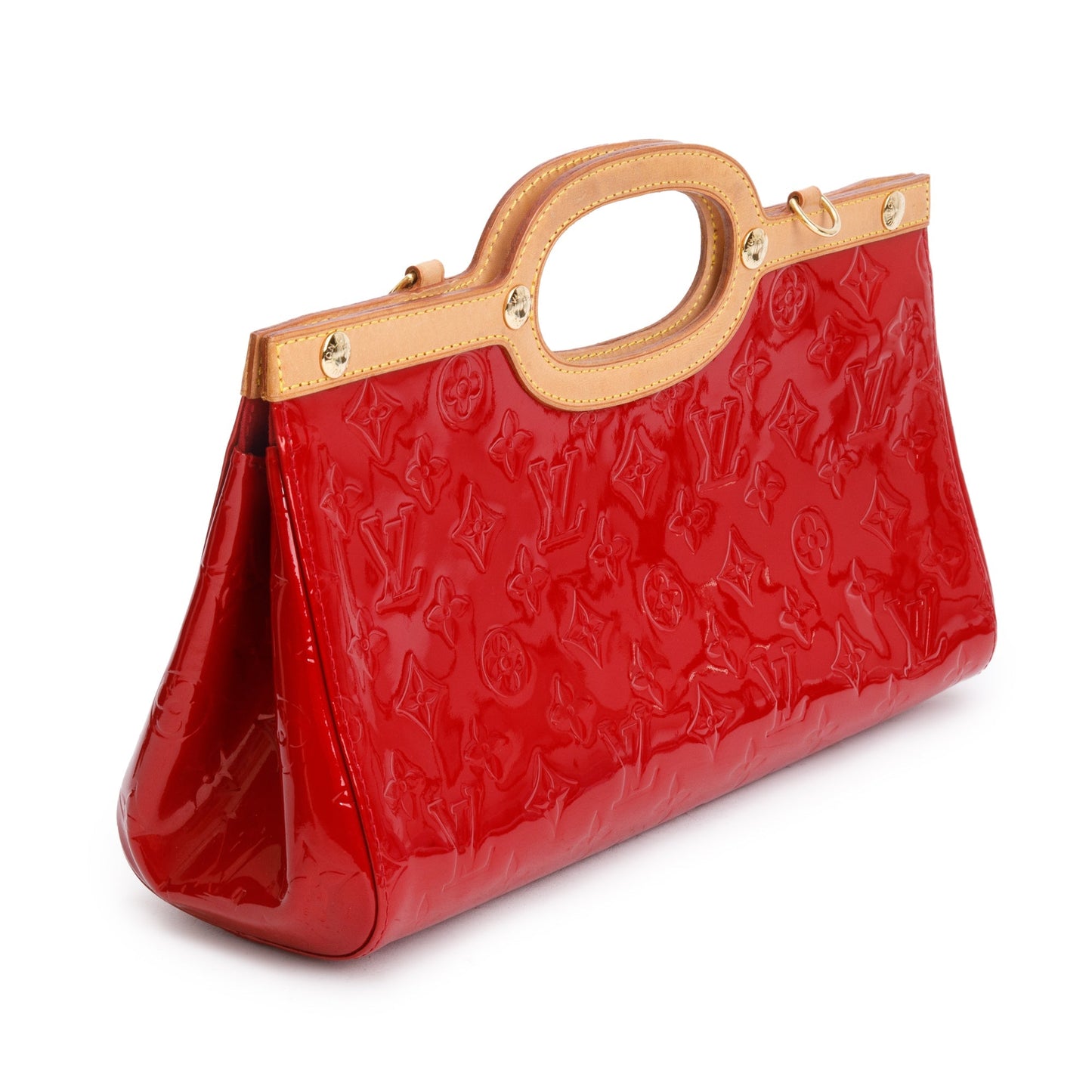 Louis Vuitton Amarante Monogram Vernis Roxbury