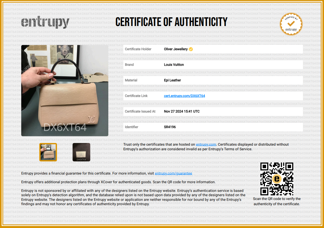 Louis Vuitton Beige Epi Leather Cluny BB