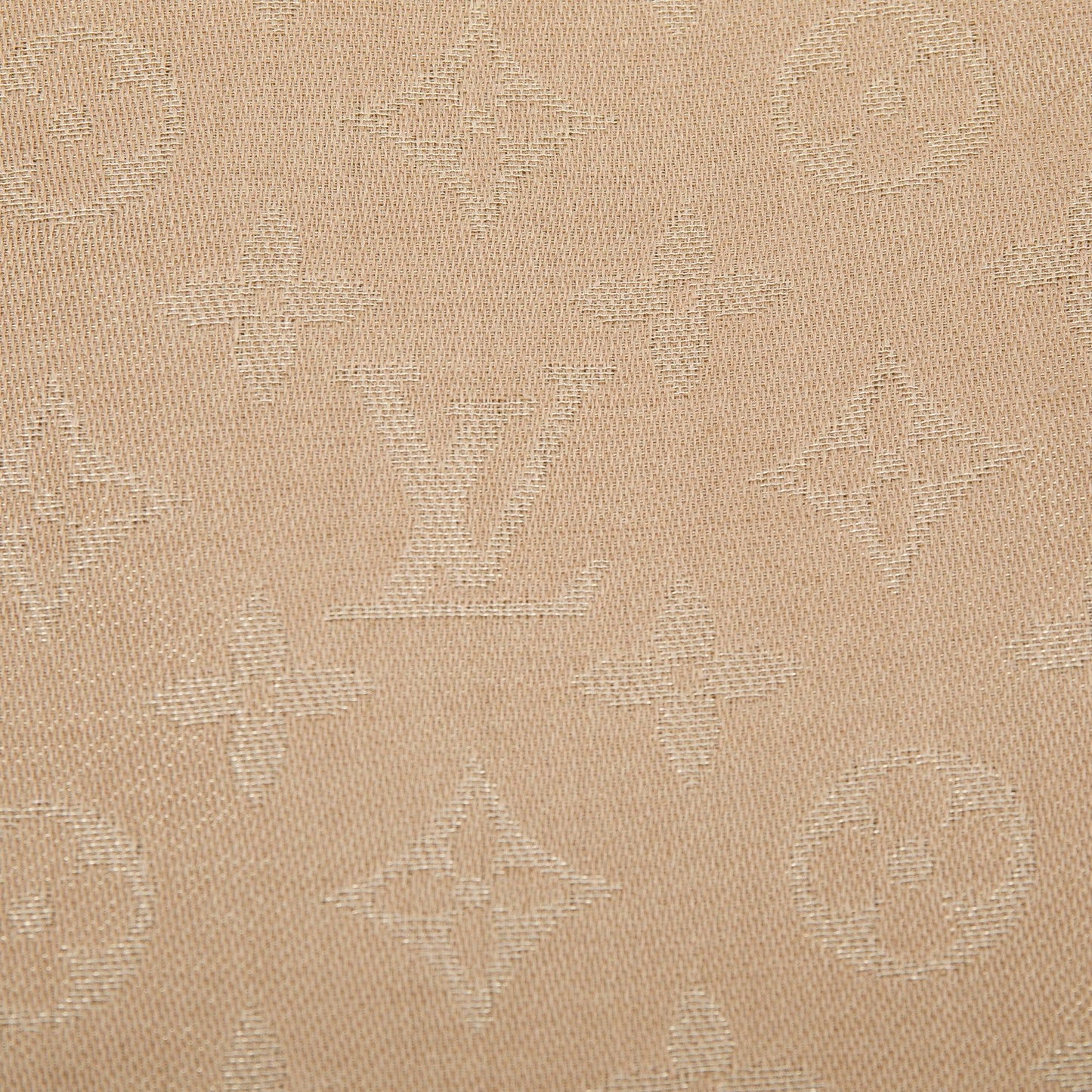 Louis Vuitton Beige Monogram Silk/Wool Shawl Scarf