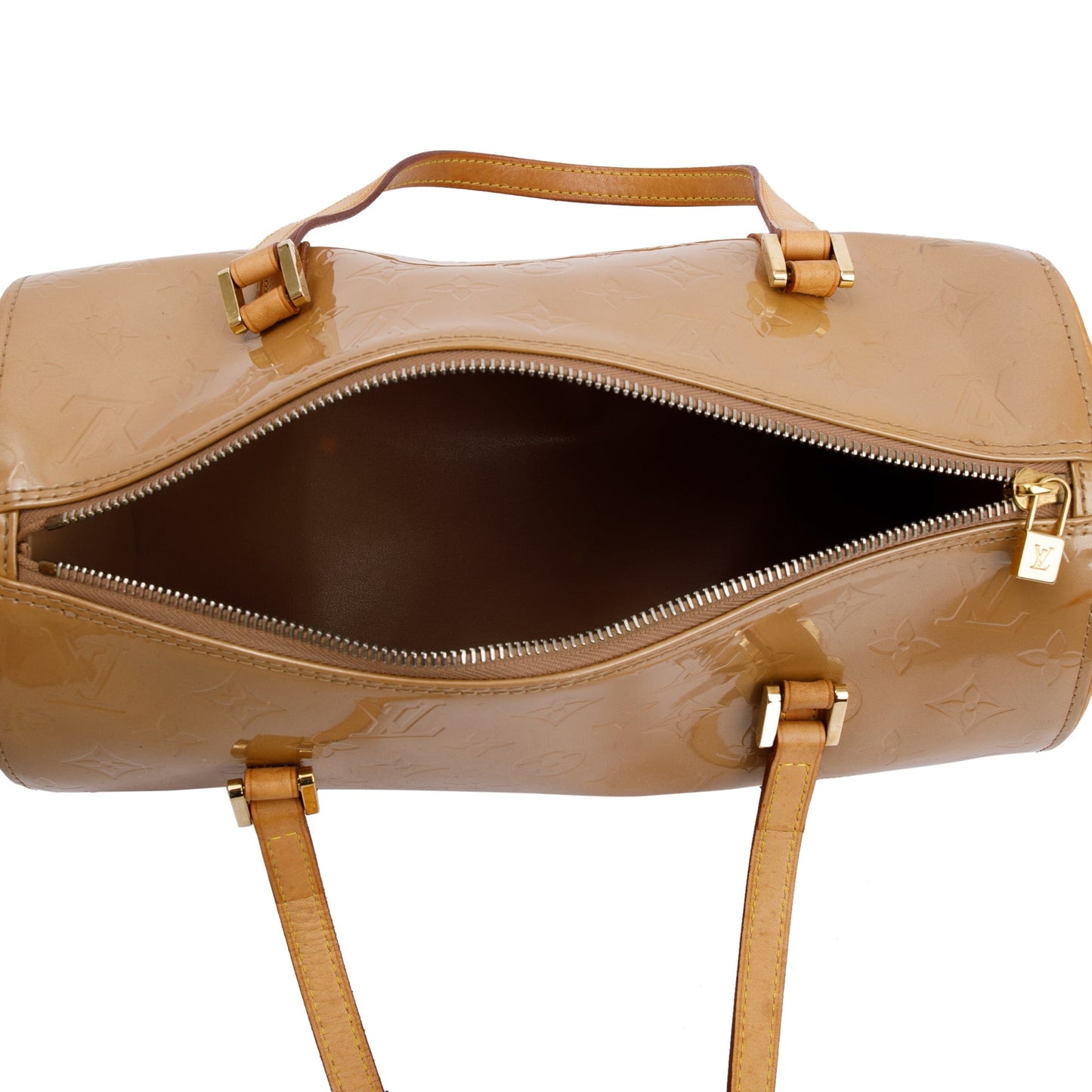 Louis Vuitton Beige Monogram Vernis Bedford Bag