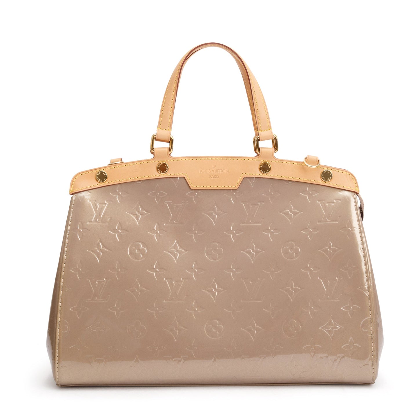 Louis Vuitton Beige Monogram Vernis Brea MM