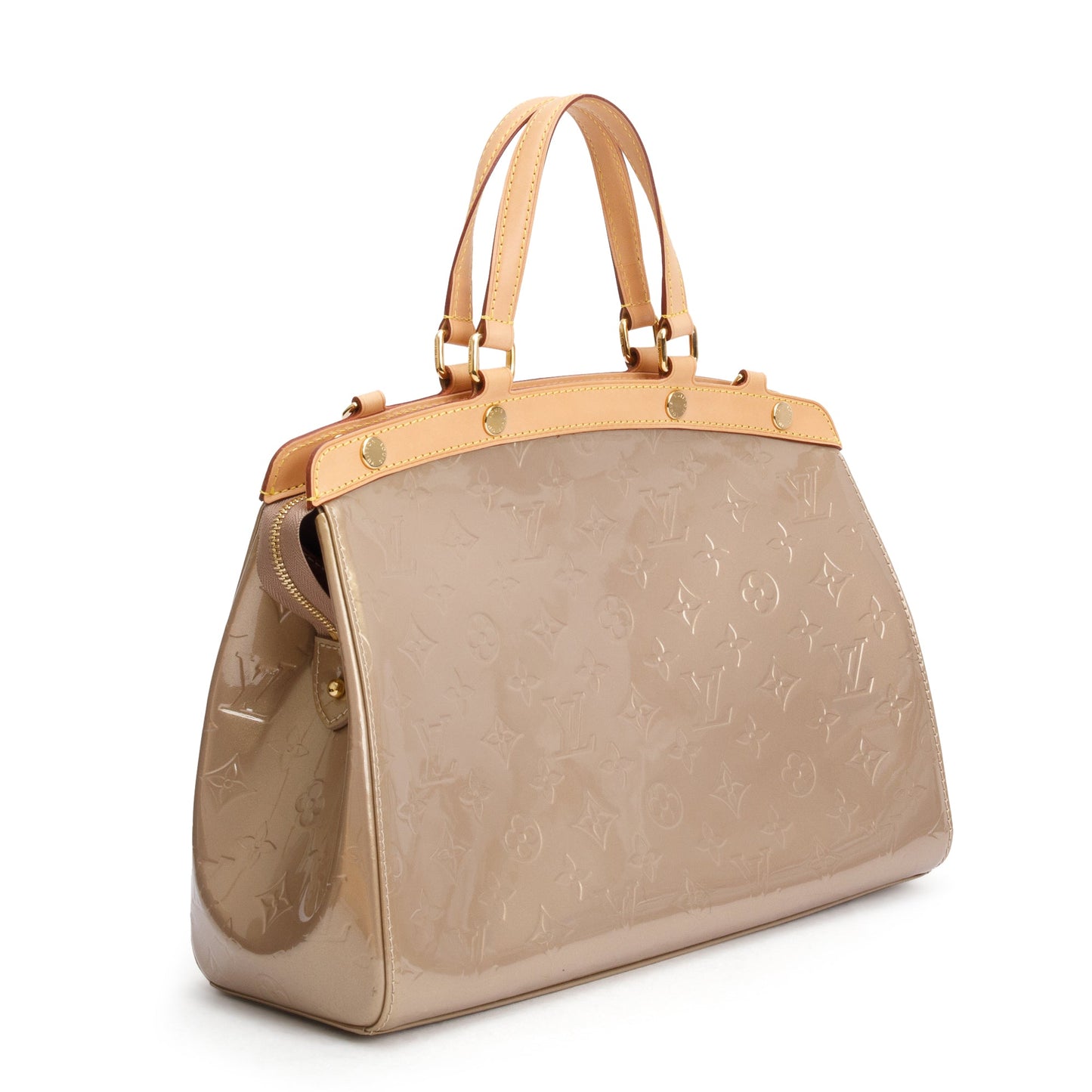 Louis Vuitton Beige Monogram Vernis Brea MM