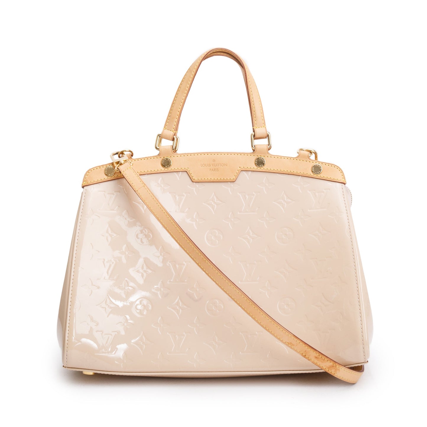 Louis Vuitton Beige Monogram Vernis Brea MM