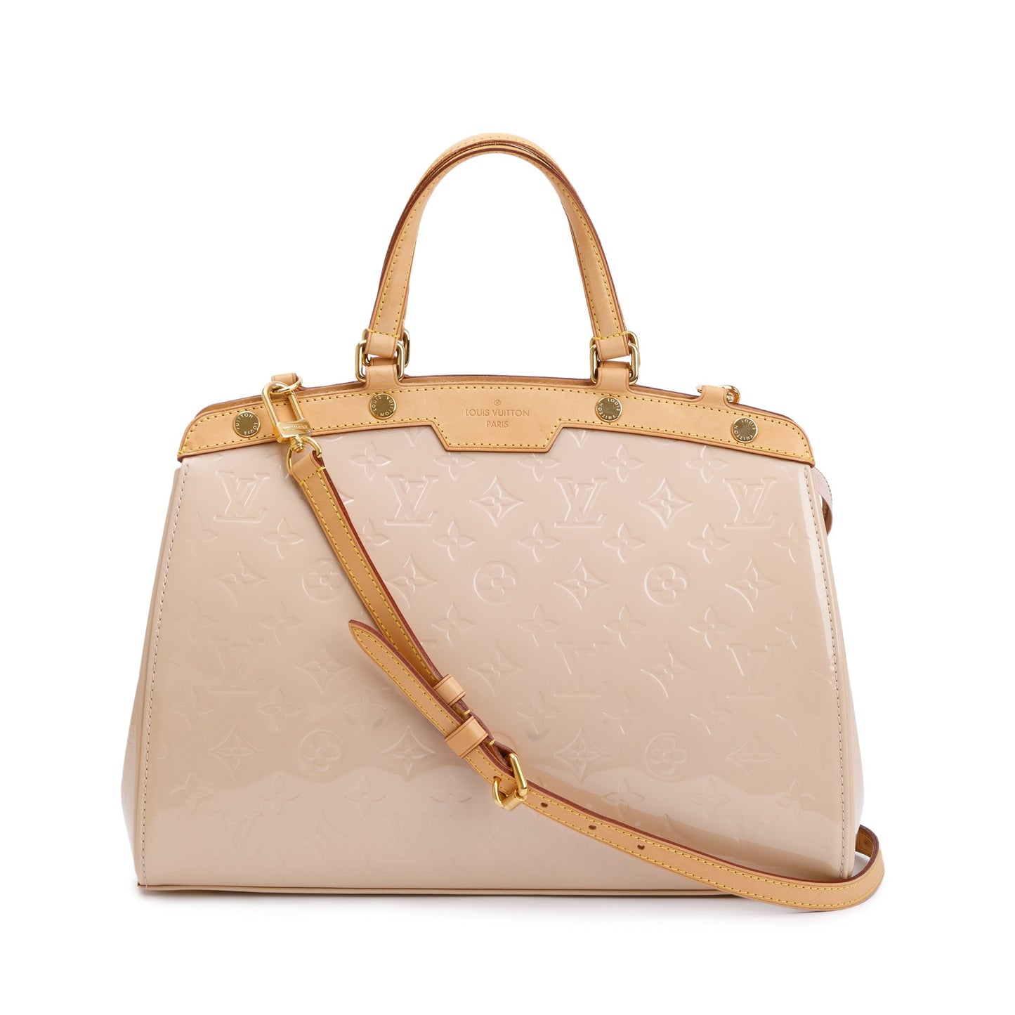 Louis Vuitton Beige Monogram Vernis Brea MM