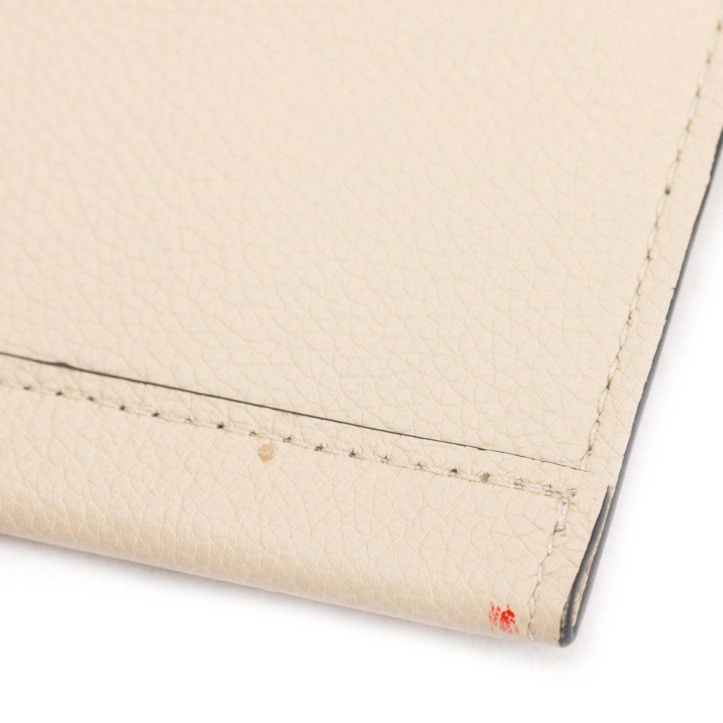 Louis Vuitton Black & Beige Calfskin Leather Lockme  Wallet