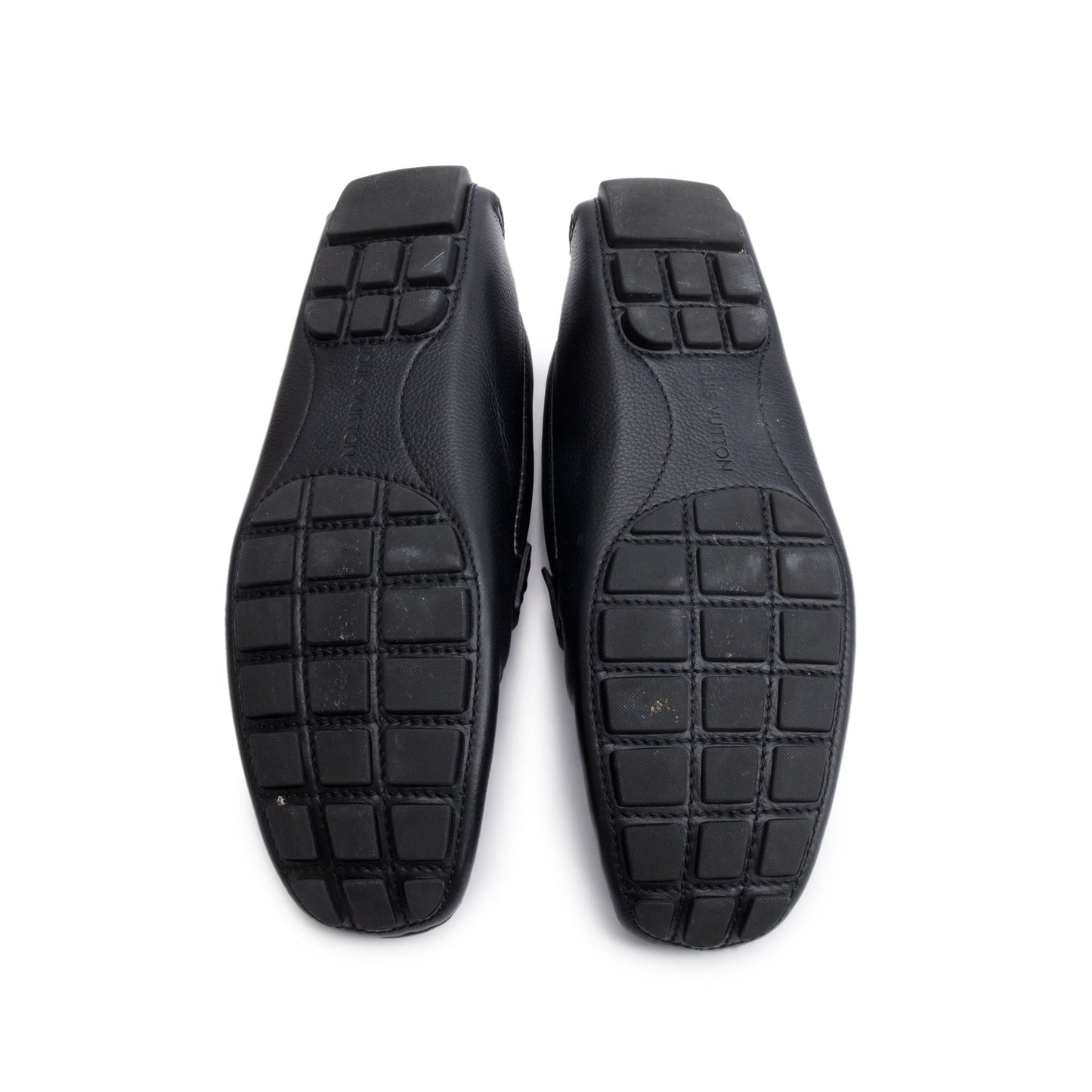 Louis Vuitton Black Calf Leather Monte Carlo Moccasin Loafers, Size 12