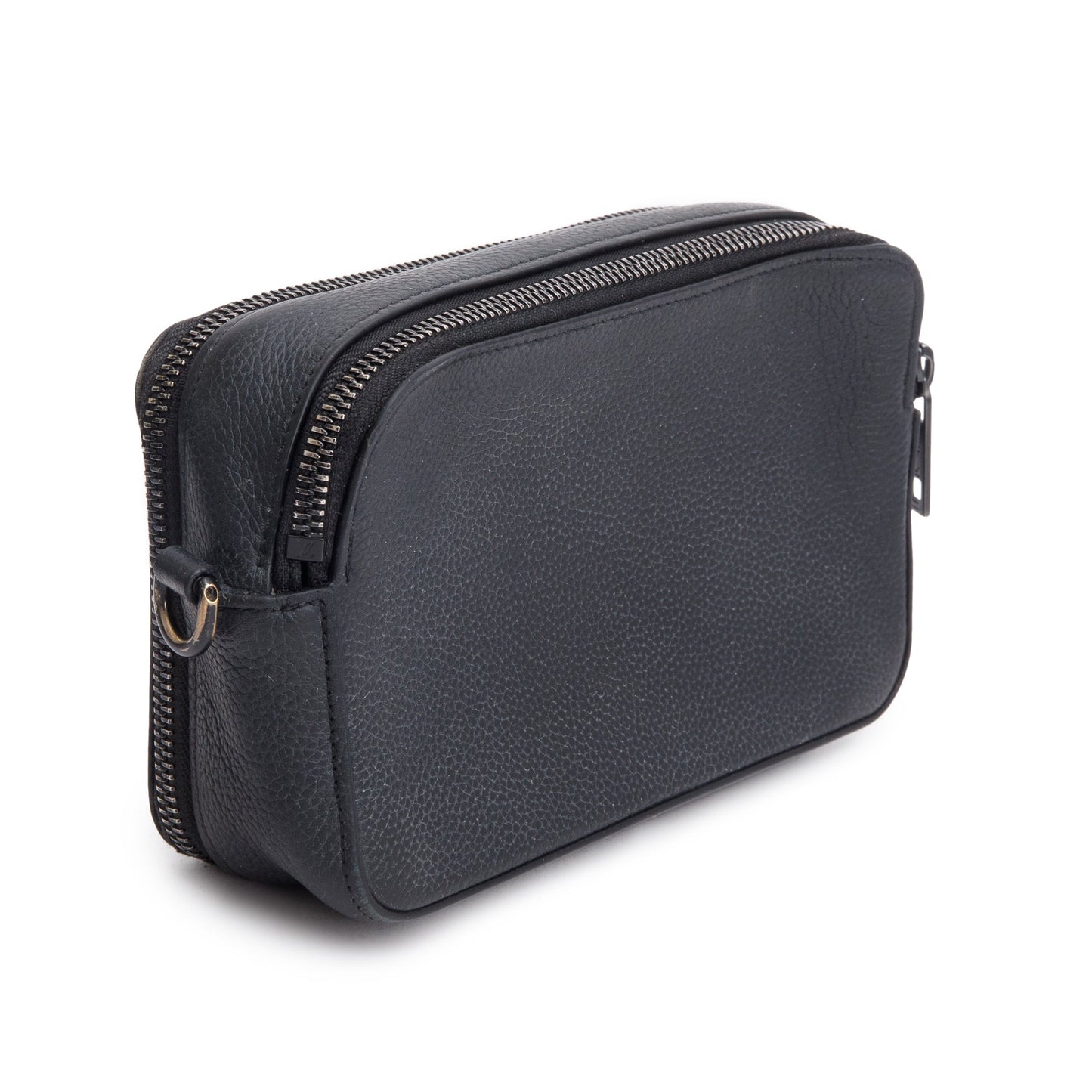 Louis Vuitton Black Calfskin Leather Alpha Wearable Wallet Crossbody