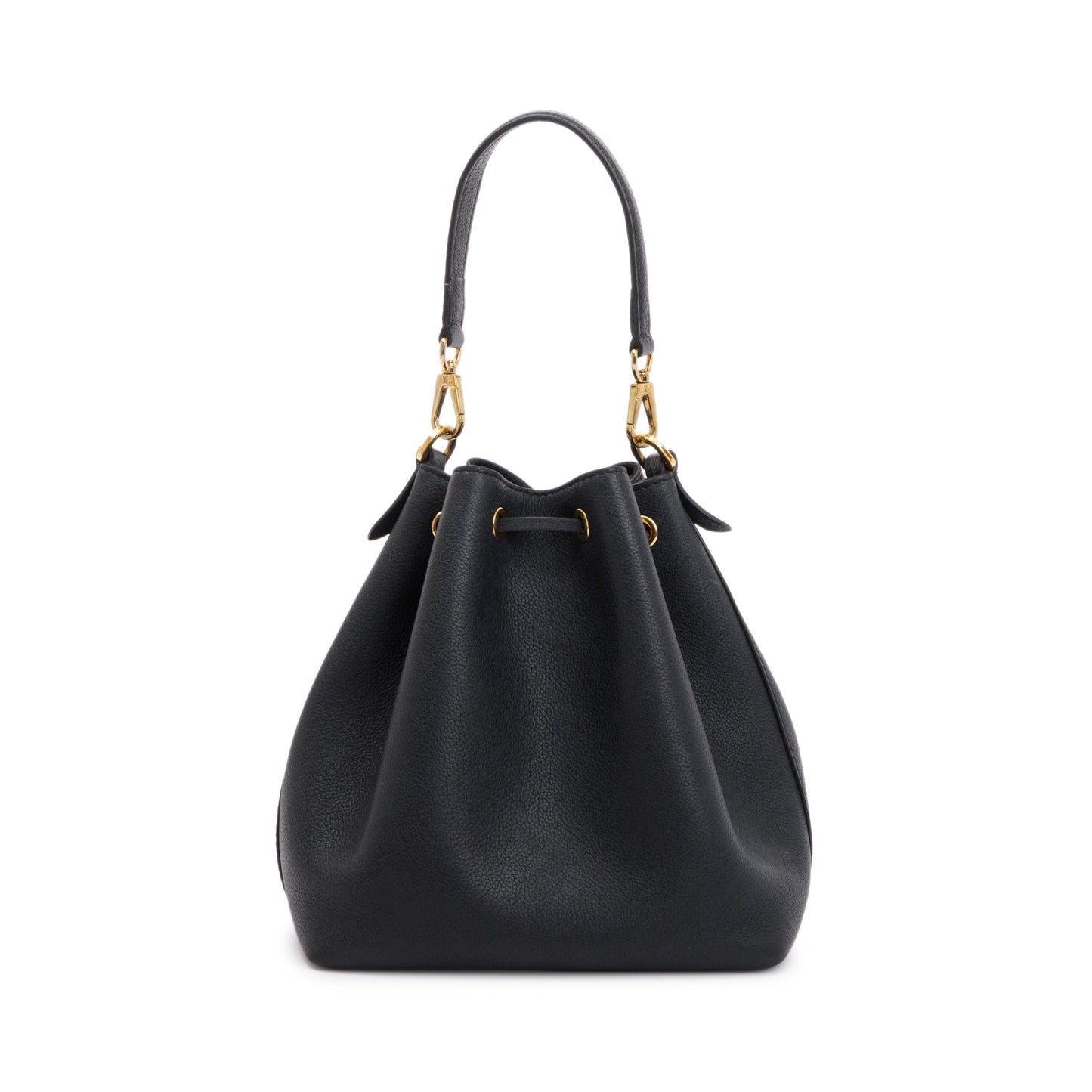 Louis Vuitton Black Calfskin Lockme Bucket Bag