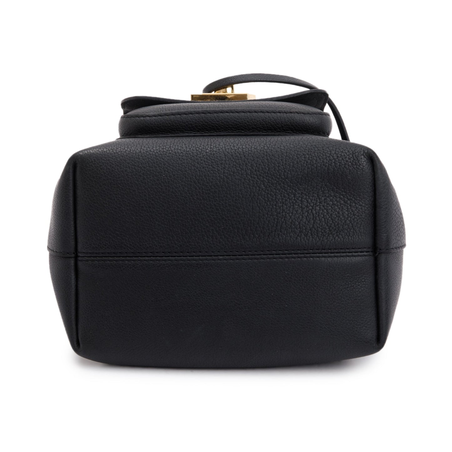 Louis Vuitton Black Calfskin Lockme Bucket Bag