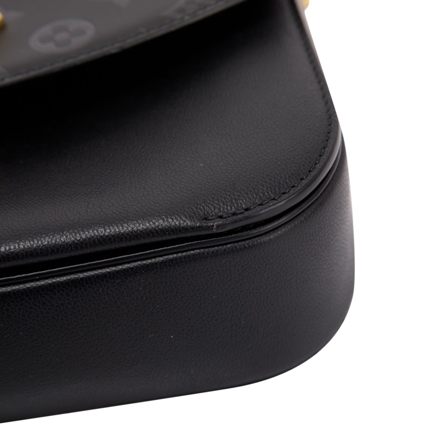 Louis Vuitton Black Calfskin Monogram Very Messenger Bag