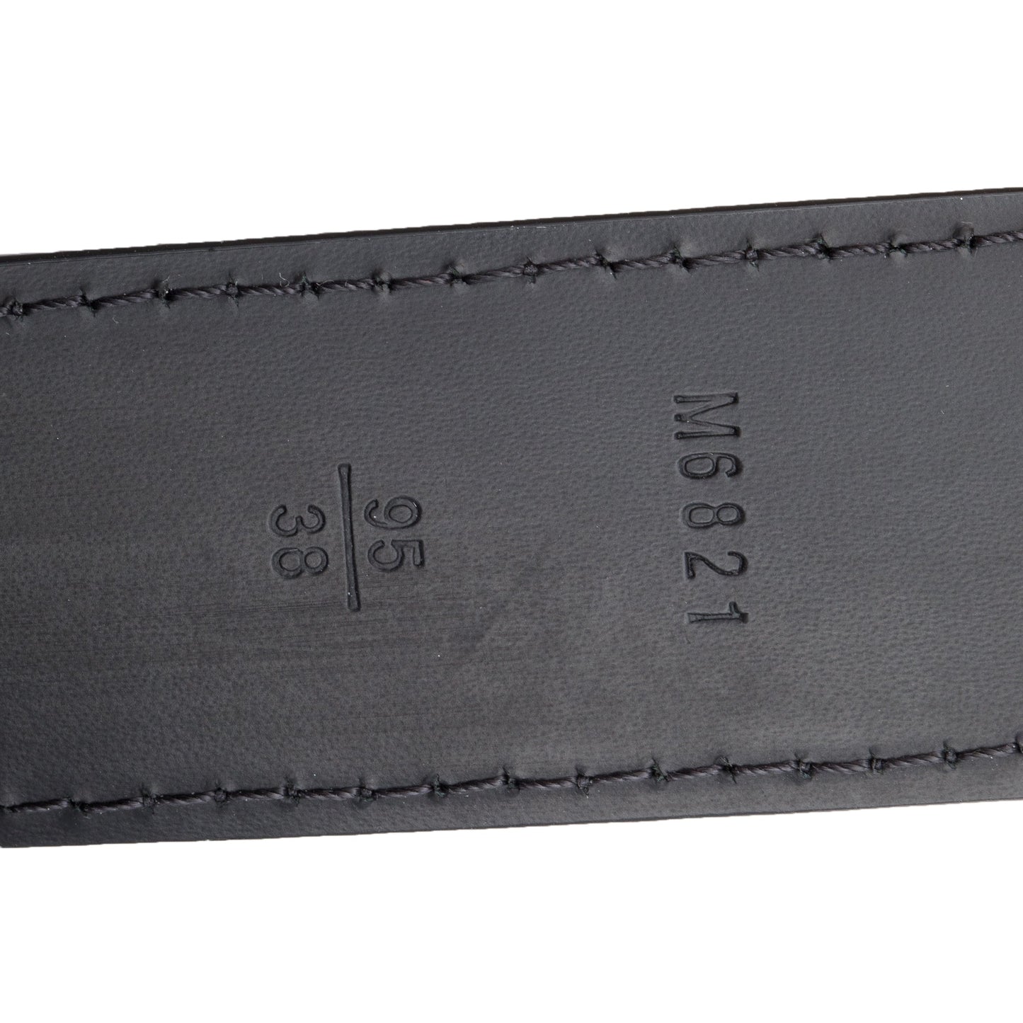 Louis Vuitton Black Damier Graphite Saint-Elysse 30 MM Belt, Size 95 38