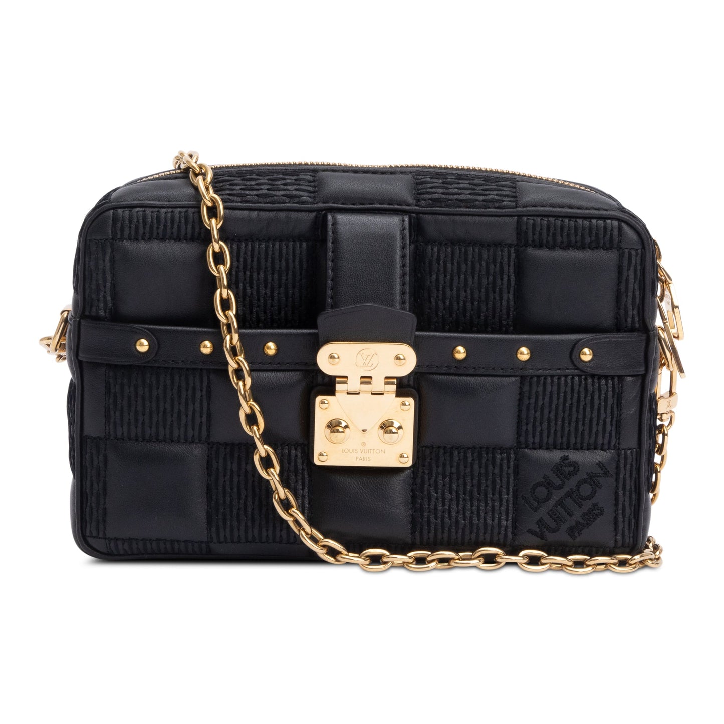 Louis Vuitton Black Damier Quilt Leather Troca PM
