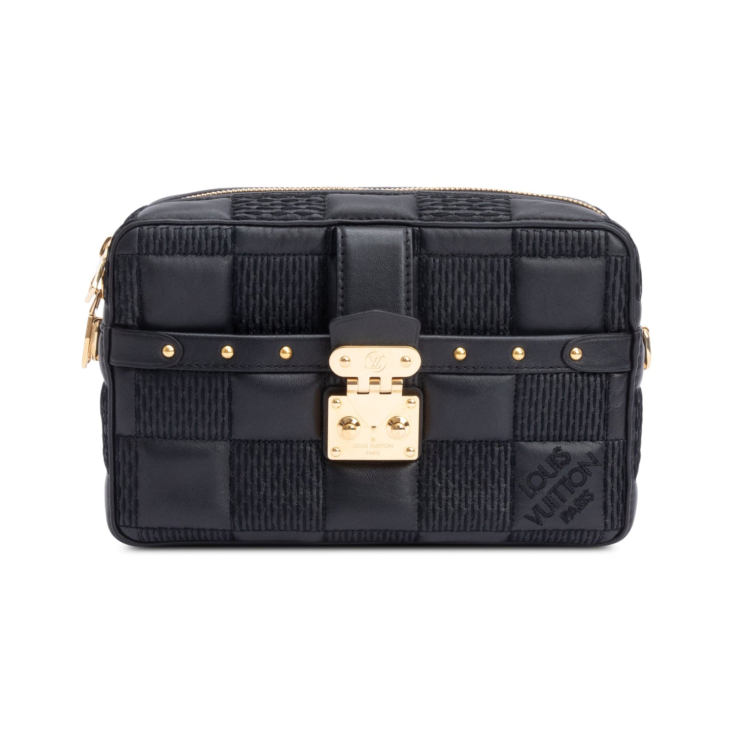 Louis Vuitton Black Damier Quilt Leather Troca PM