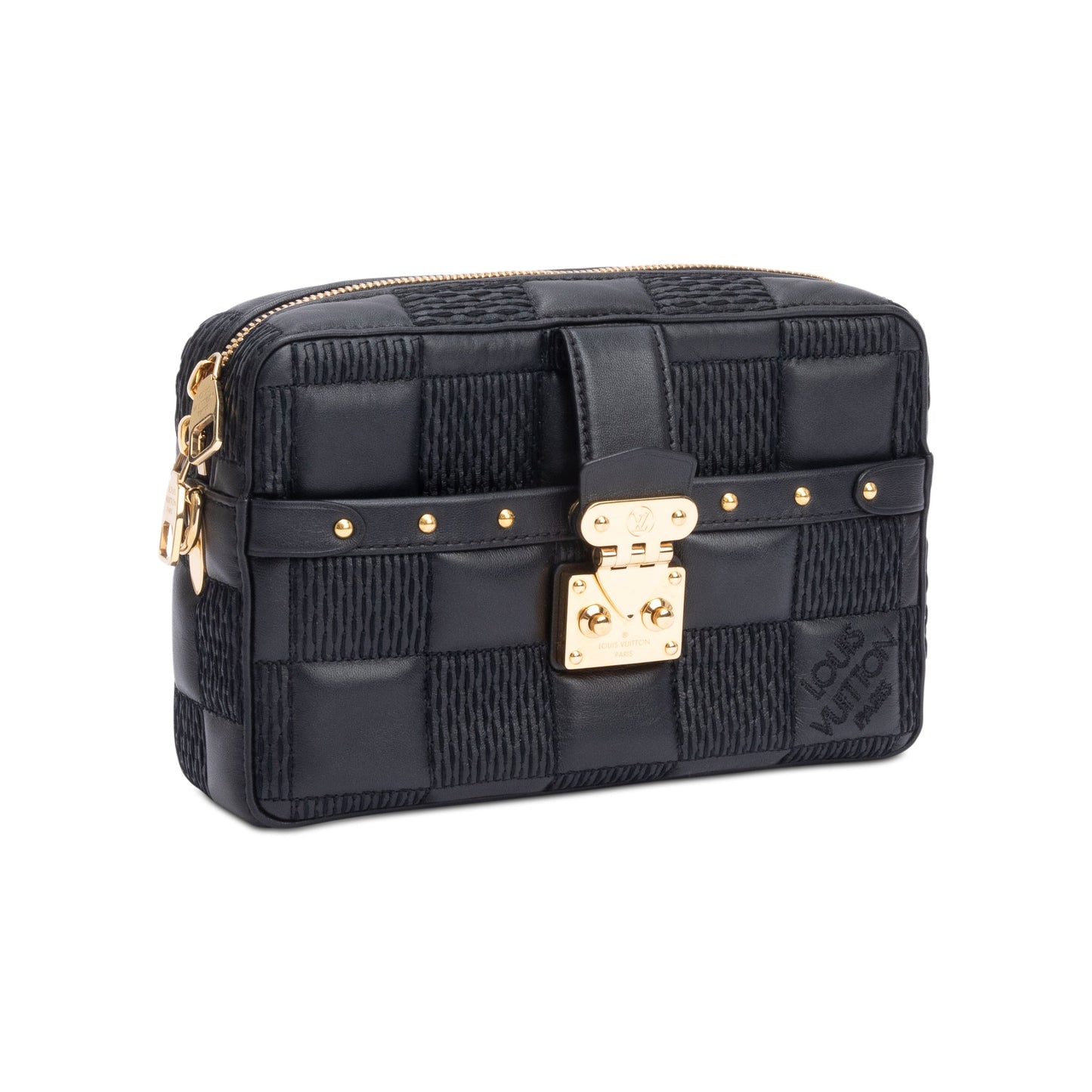 Louis Vuitton Black Damier Quilt Leather Troca PM