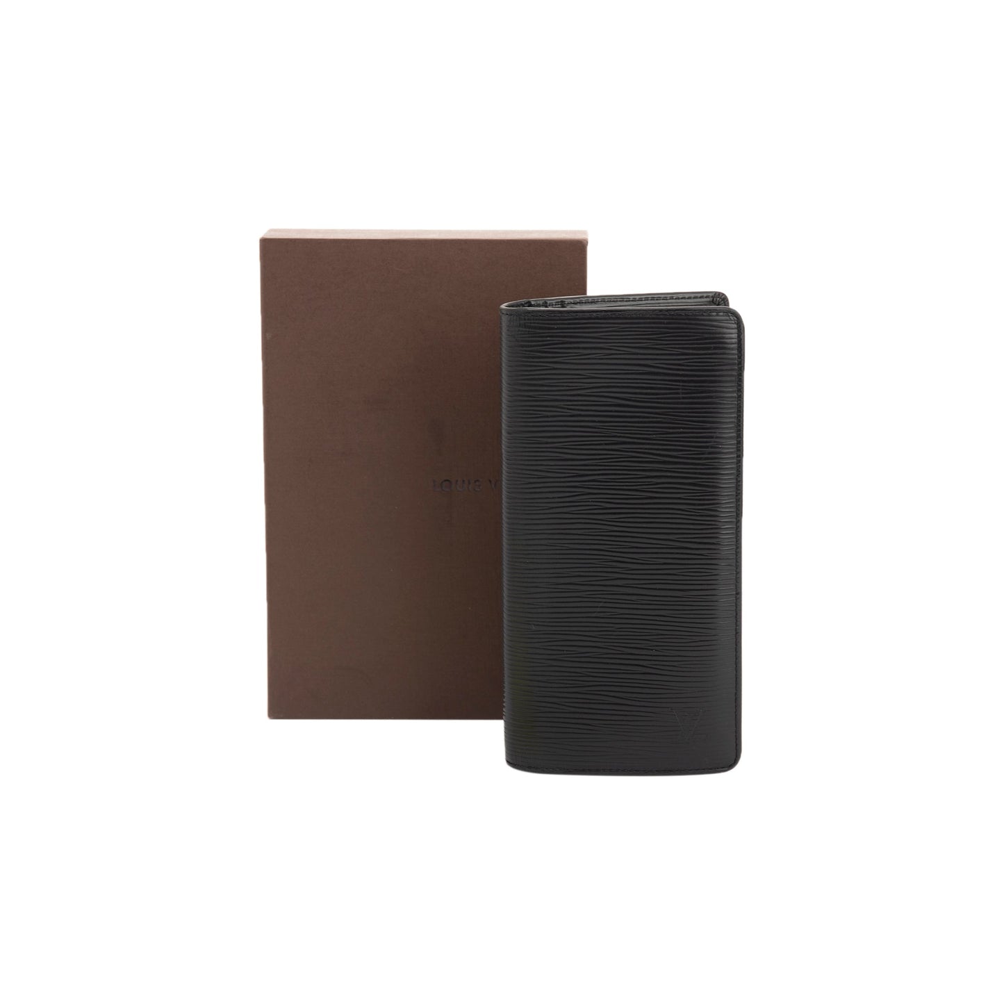 Louis Vuitton Black Epi Brazza Wallet