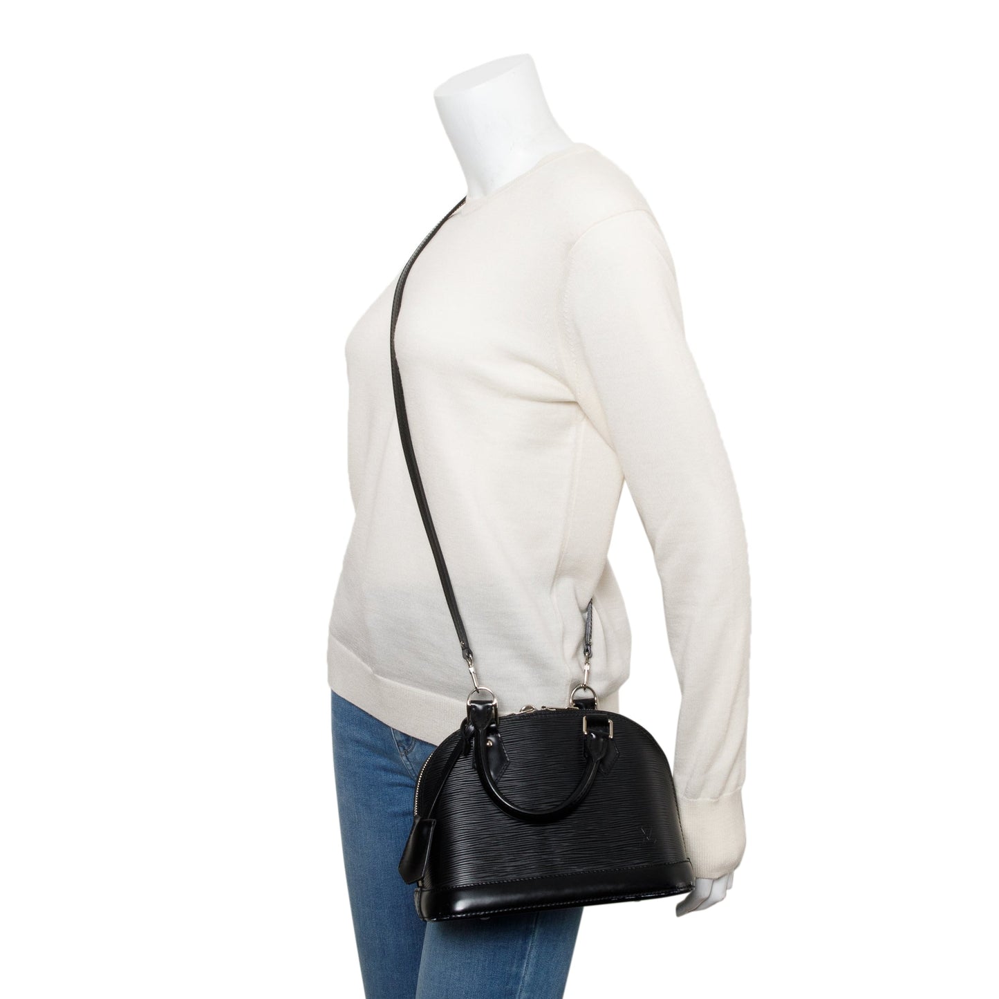 Louis Vuitton Black Epi Leather Alma BB