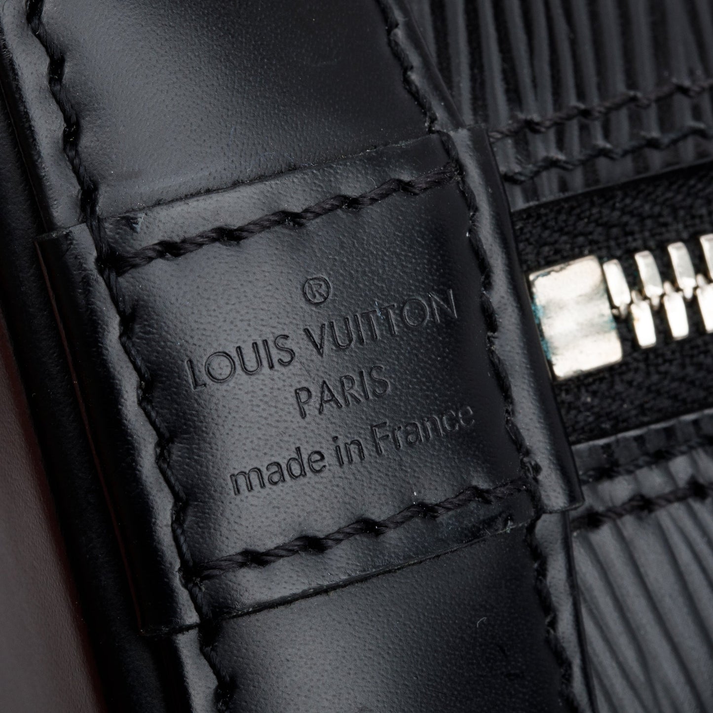 Louis Vuitton Black Epi Leather Alma BB