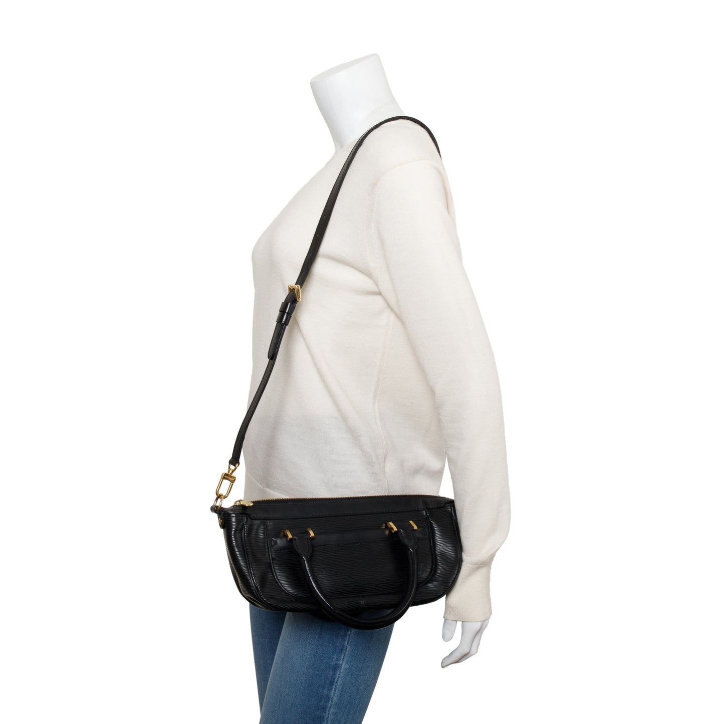 Louis Vuitton Black Epi Leather Dhanura PM