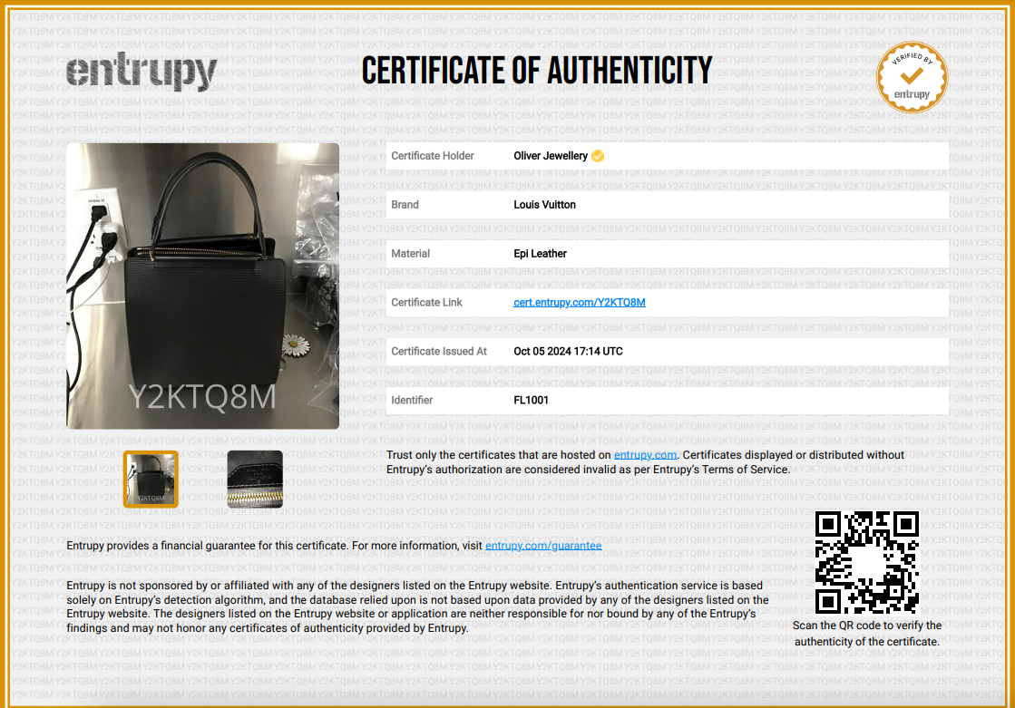 Louis Vuitton Black Epi Leather Figari PM