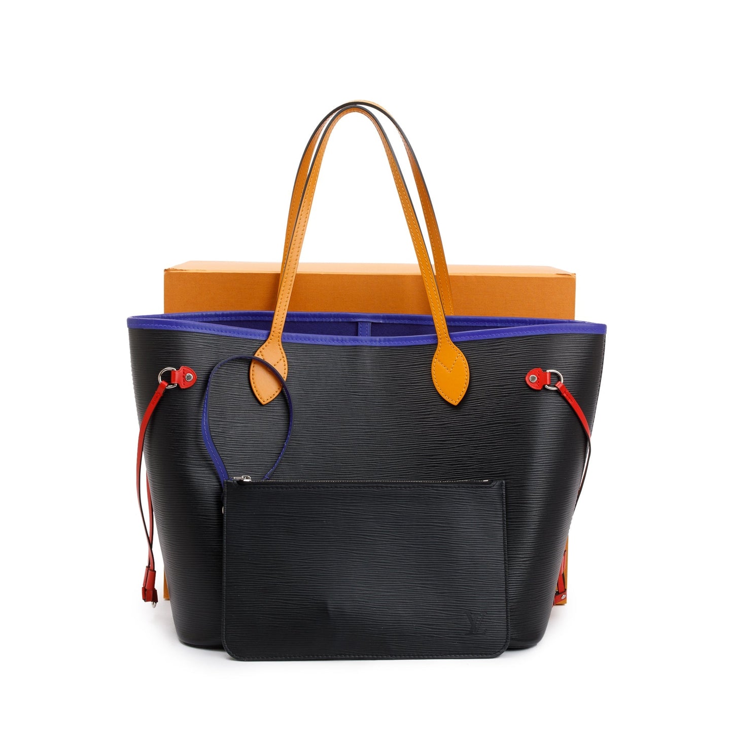 Louis Vuitton Black Epi Leather Neverfull MM