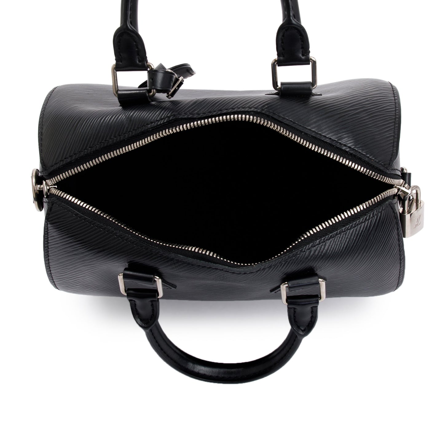 Louis Vuitton Black Epi Leather Speedy Bandouliere 25
