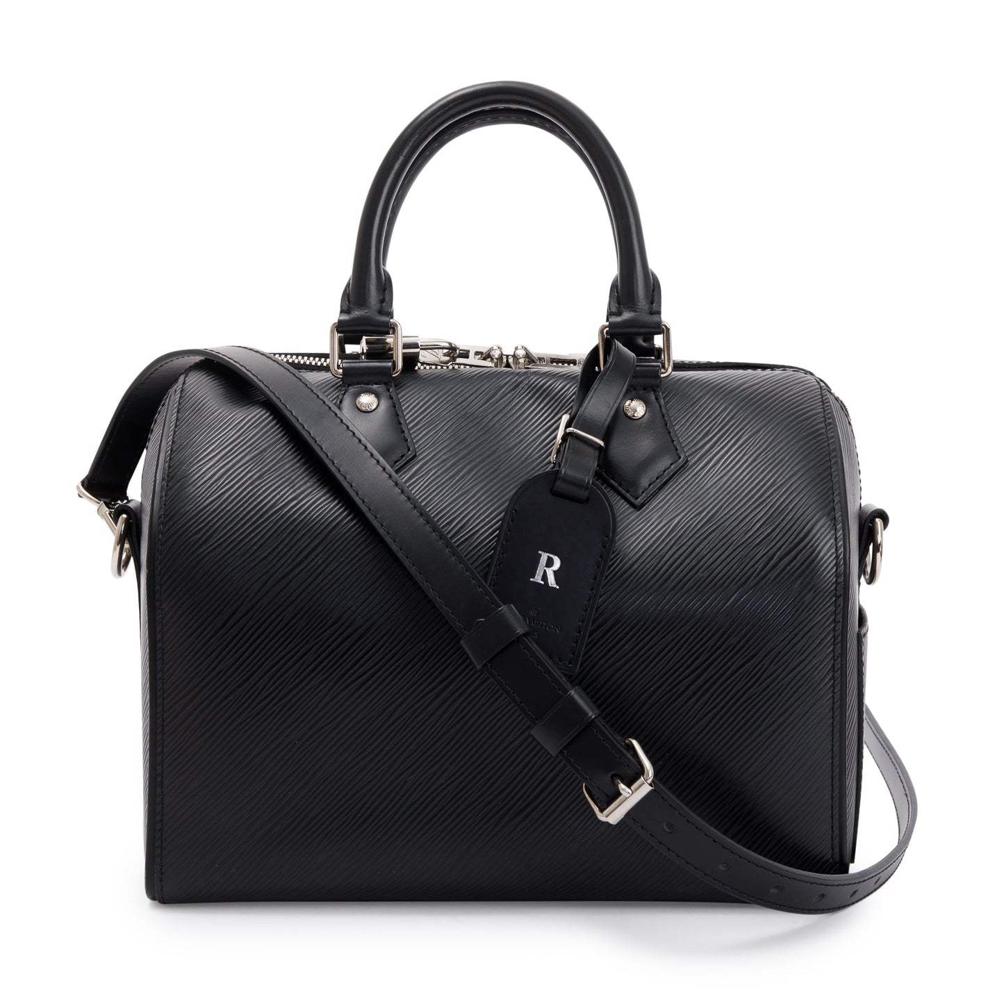 Louis Vuitton Black Epi Leather Speedy Bandouliere 25