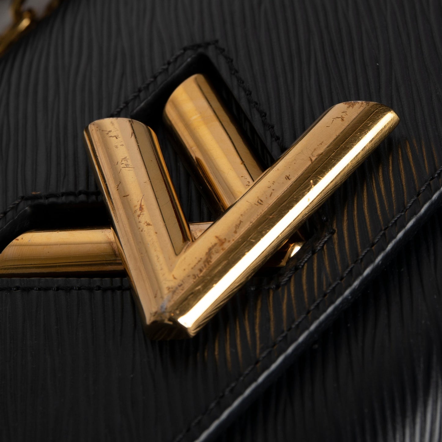 Louis Vuitton Black Epi Leather Twist PM