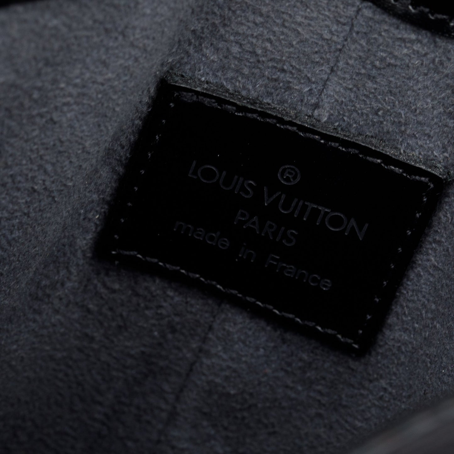 Louis Vuitton Black Epi Pochette Demi-Lune Pochette