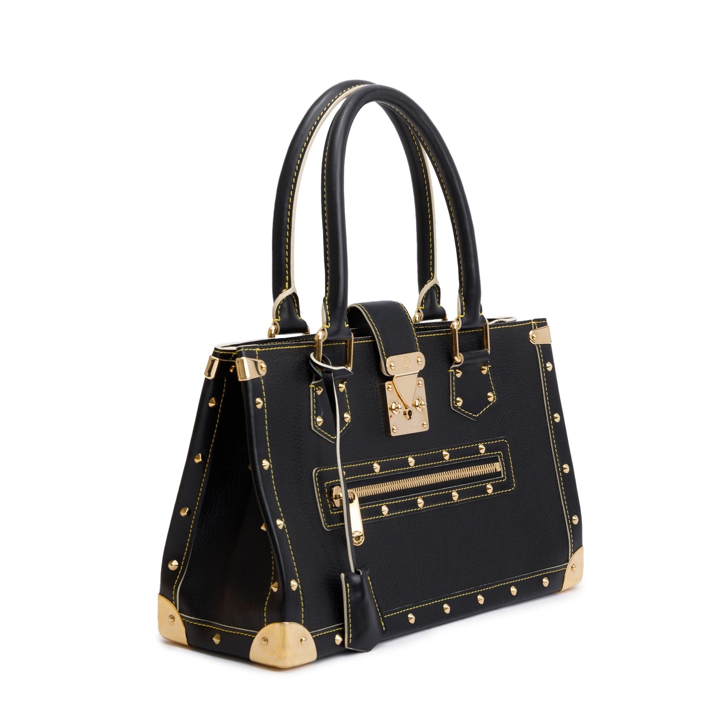 Louis Vuitton Black Goatskin Leather Suhali Le Fabuleux Bag