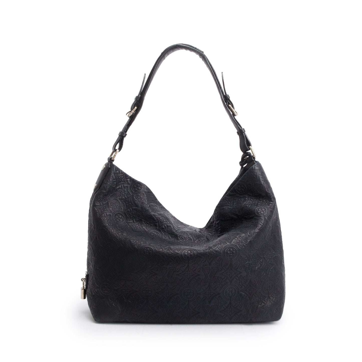 Louis Vuitton Black Lambskin Leather Antheia Ixia MM