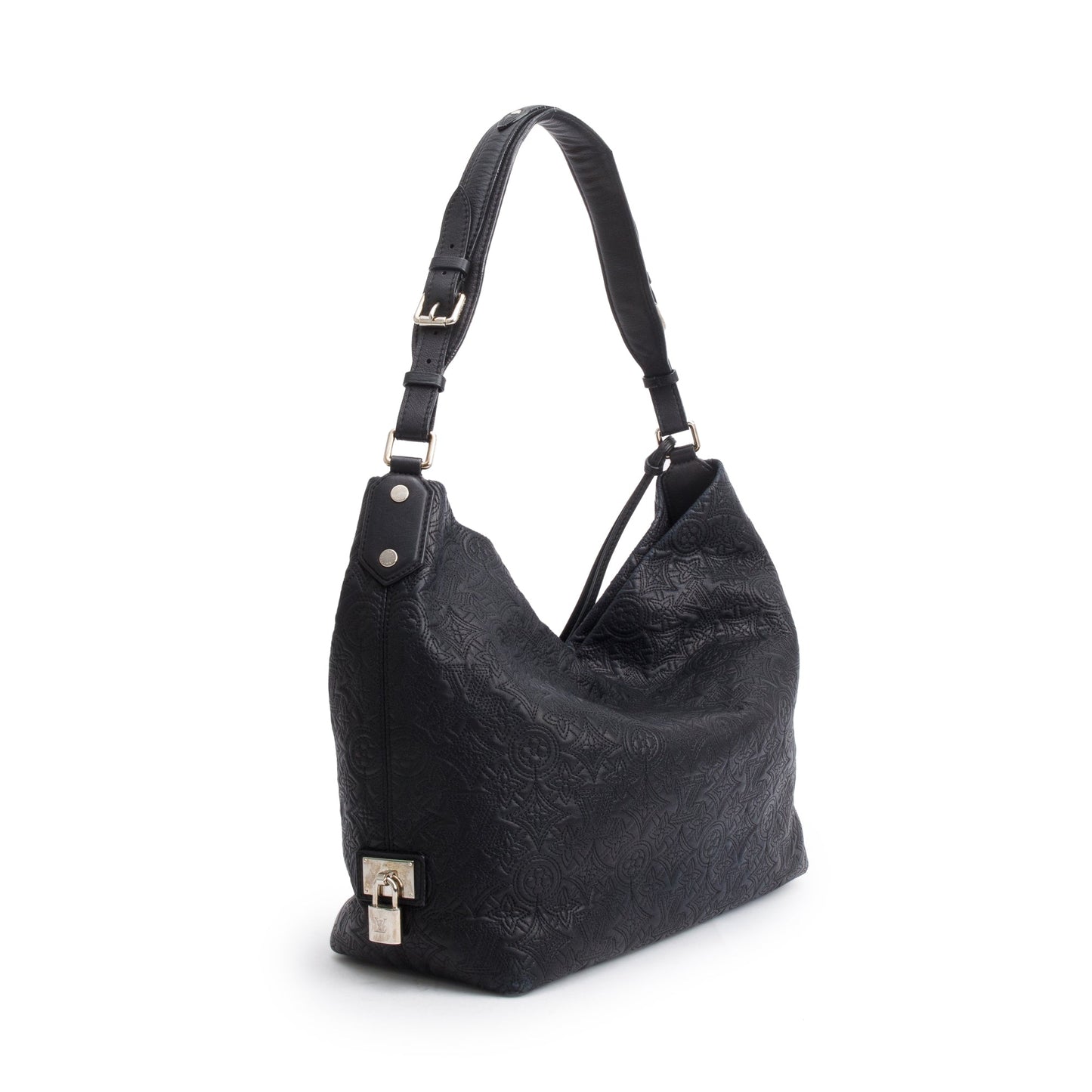 Louis Vuitton Black Lambskin Leather Antheia Ixia MM