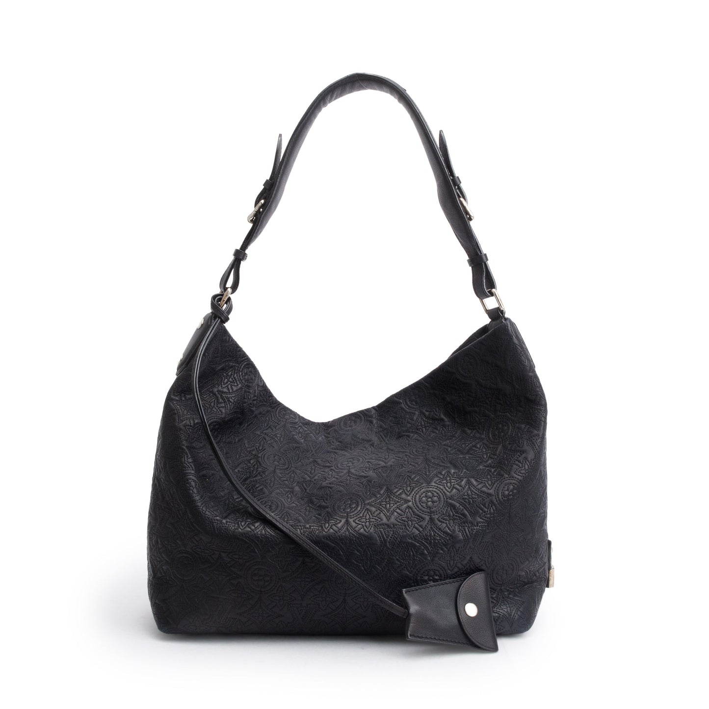 Louis Vuitton Black Lambskin Leather Antheia Ixia MM