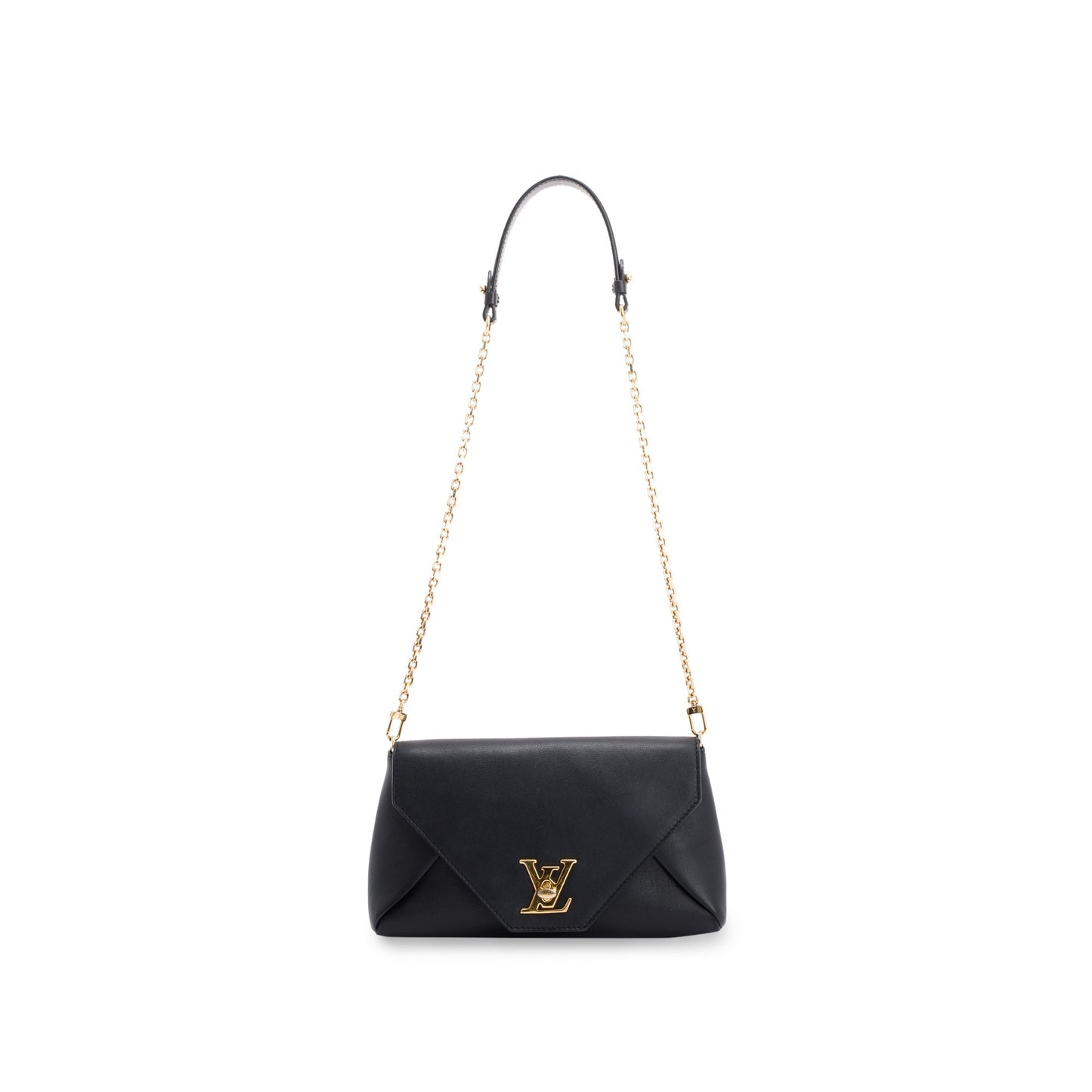 Louis Vuitton Black Leather Love Note Bag